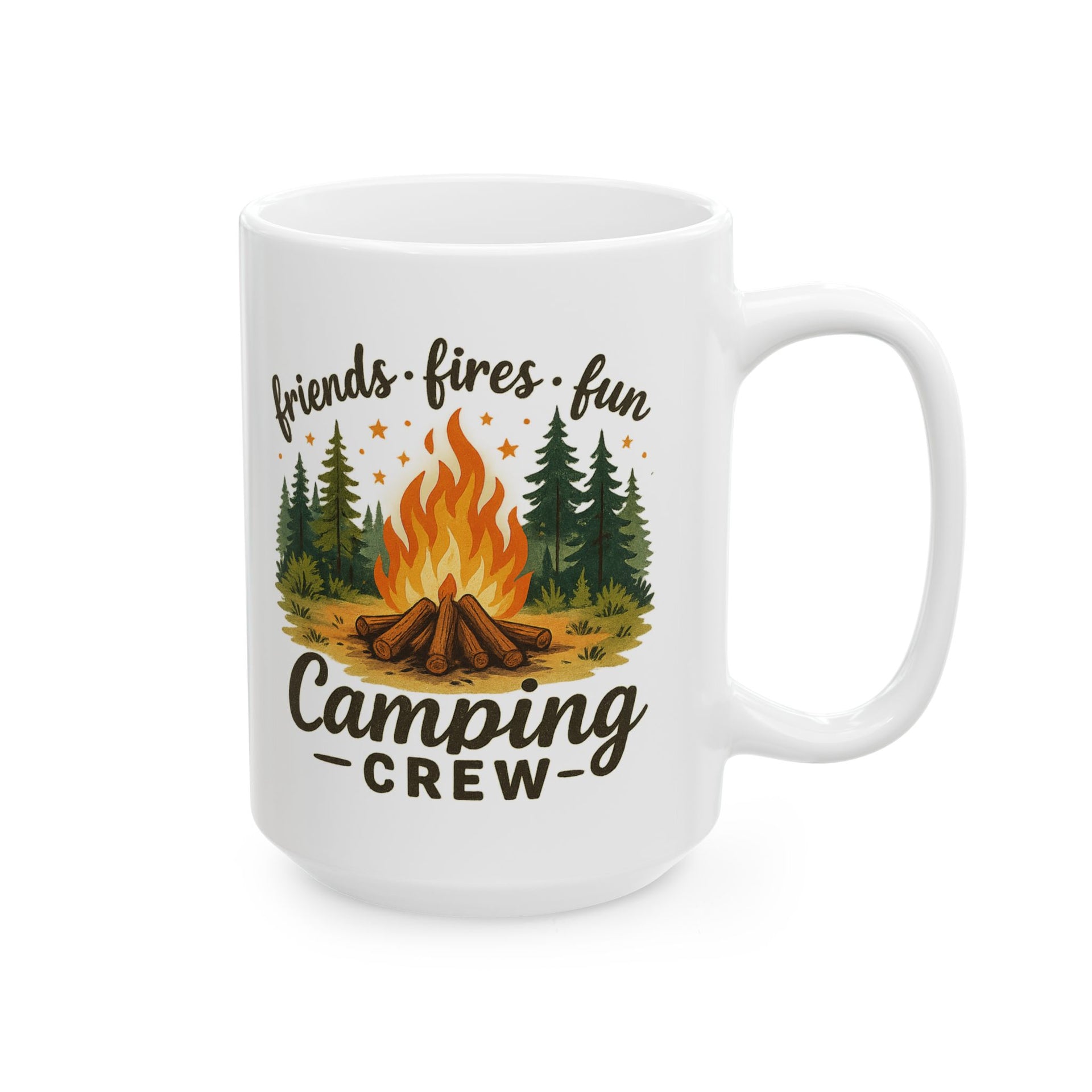 Friends Fires Fun camping Crew Mug