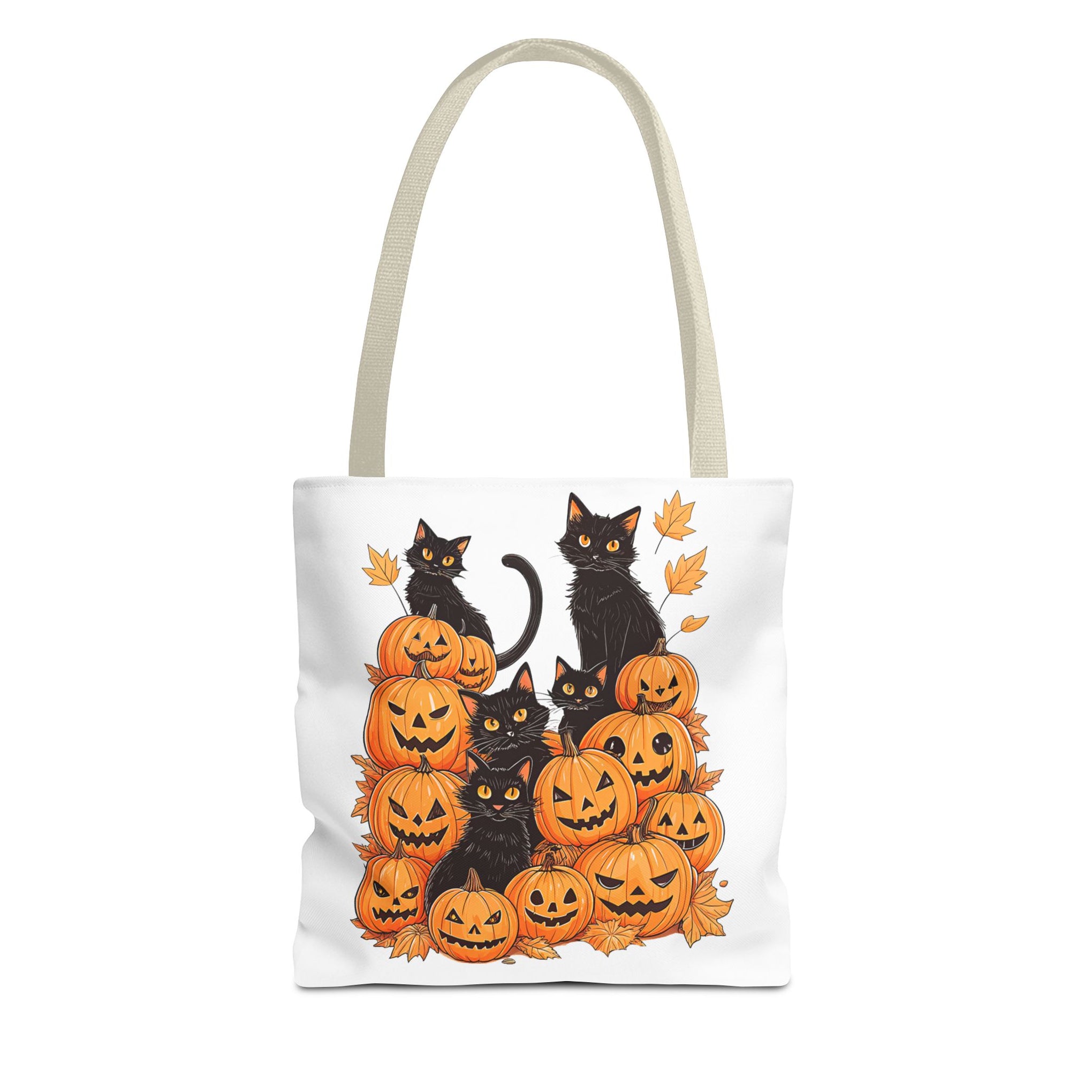 Halloween Black Cat Pumpkin Bag, Cute Halloween Must Halloween, Retro Halloween Bag