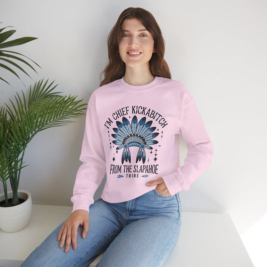 I'm Chef Kickahoe From The Slapahoe Tribe , Sweatshirt, Funny Unisex Crewneck, Gift for Homeowners, Cozy Casual Wear