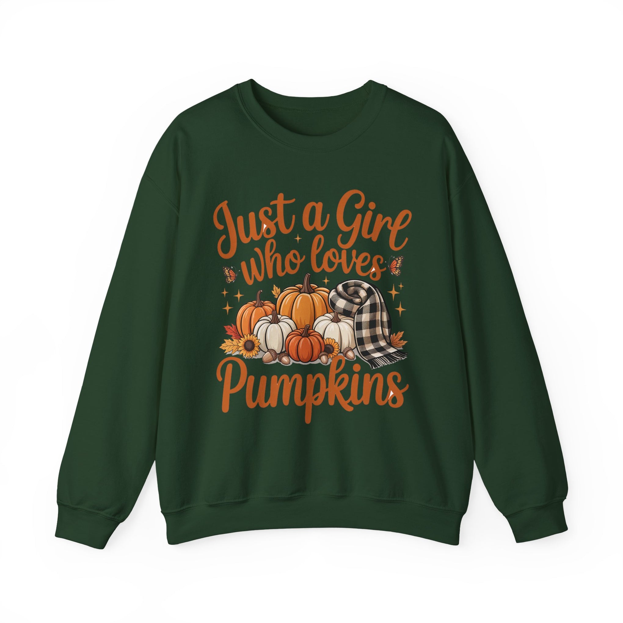 Just a Girl Who Loves Pumpkins, Fall , Cozy Sweatshirt, Halloween Sweatshirt