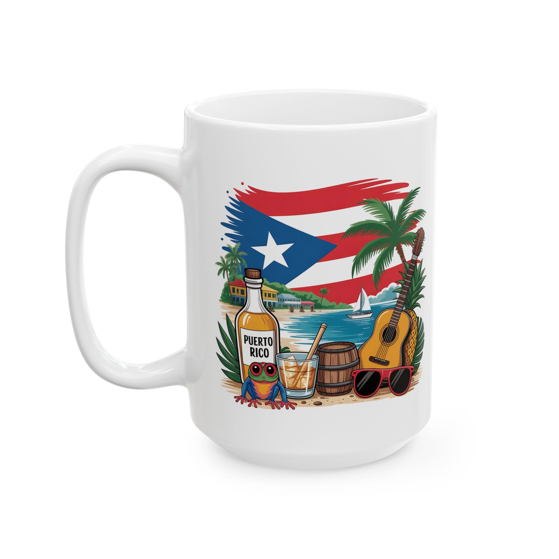 Puerto Rico, Boricua, coqui, Mug