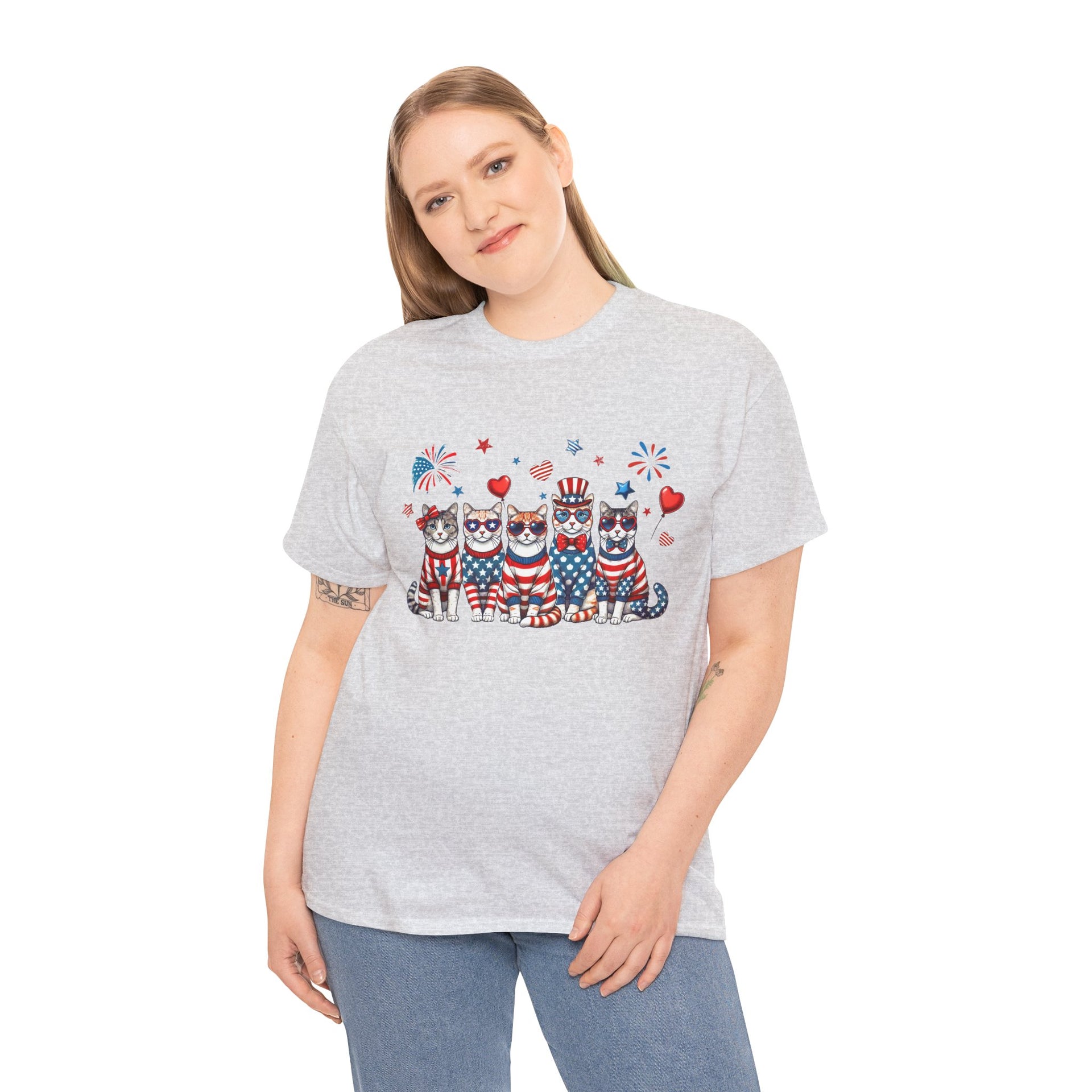 4th of July Patriotic Cat Design