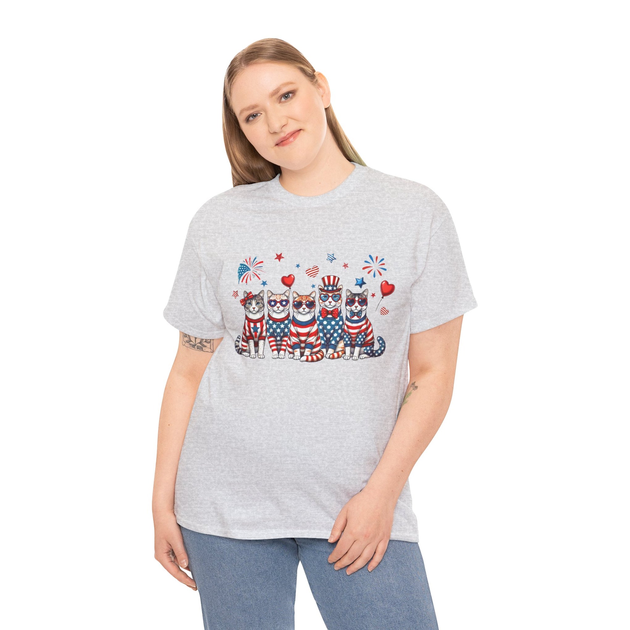 4th of July Patriotic Cat Design