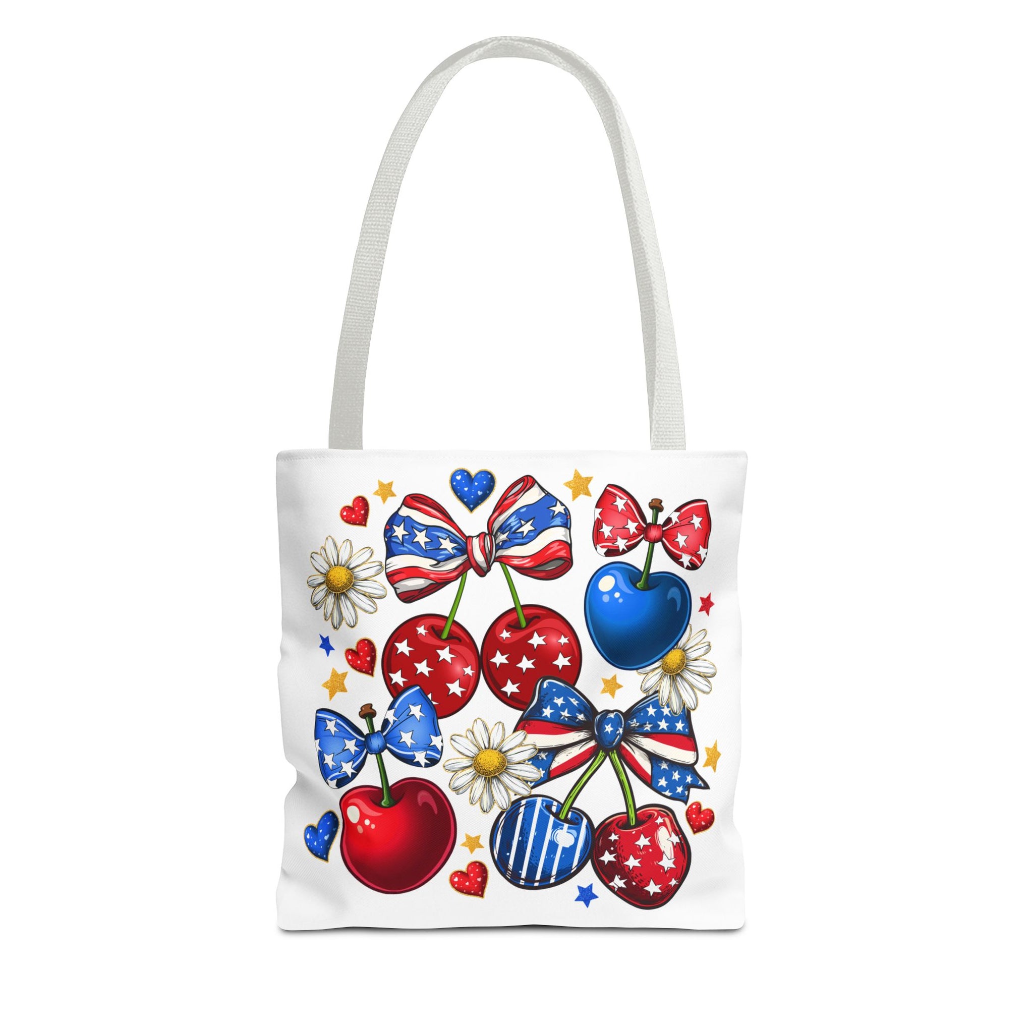 Patriotic Cherry Png, 4th of July Bag