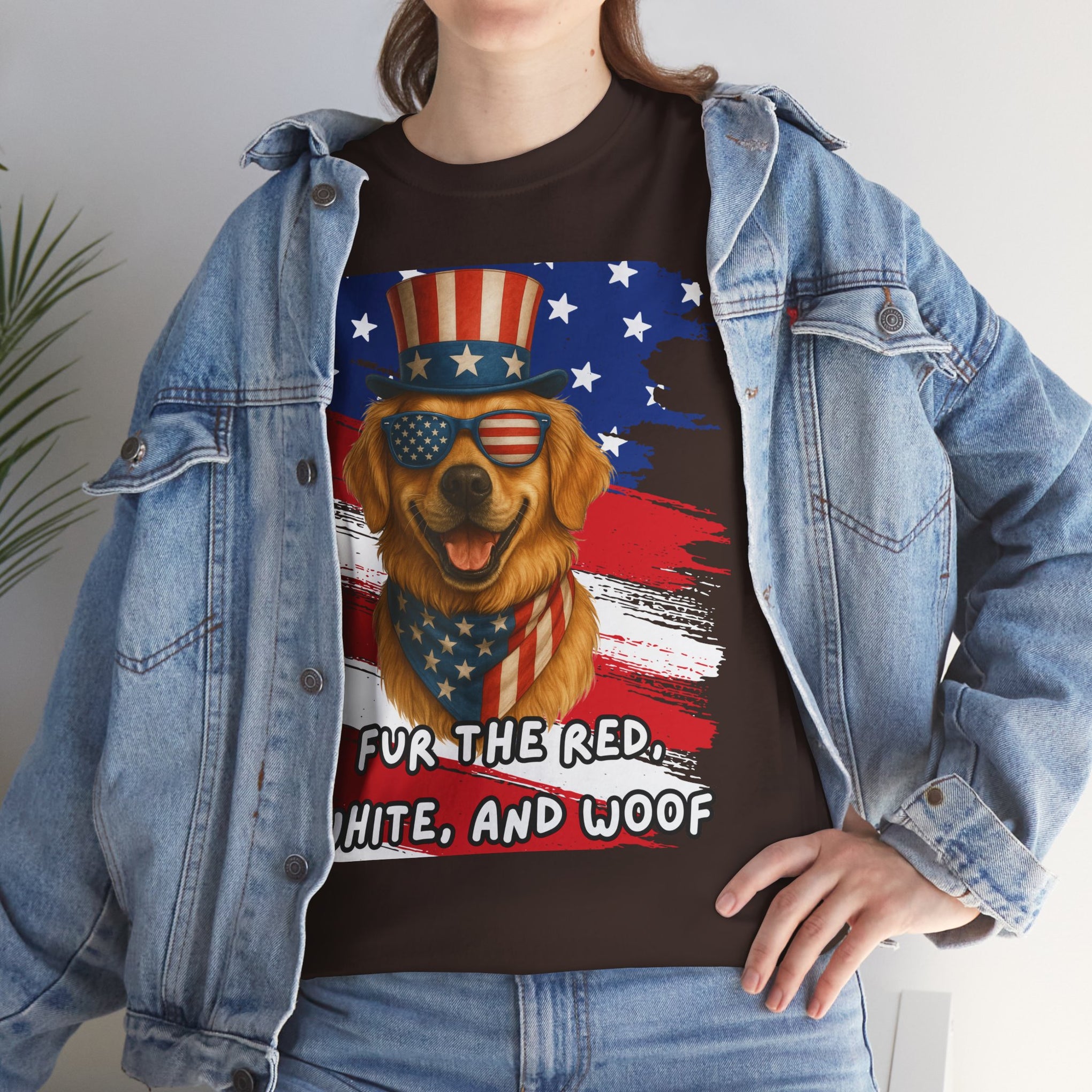 Fur the red, white and woof