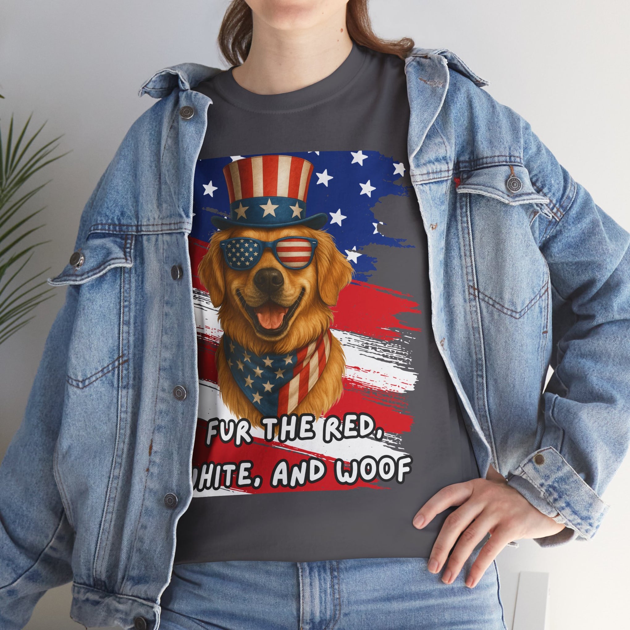 Fur the red, white and woof