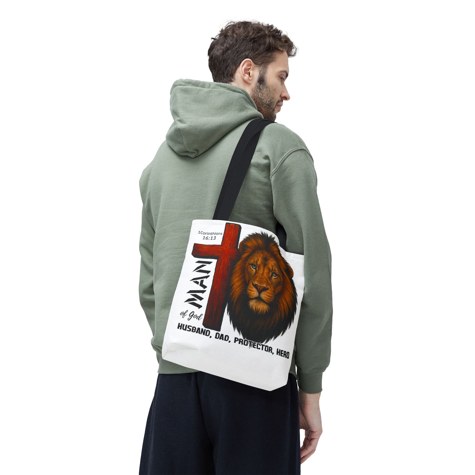 Man of god, Husband, Dad, Protector, Hero Summer bag