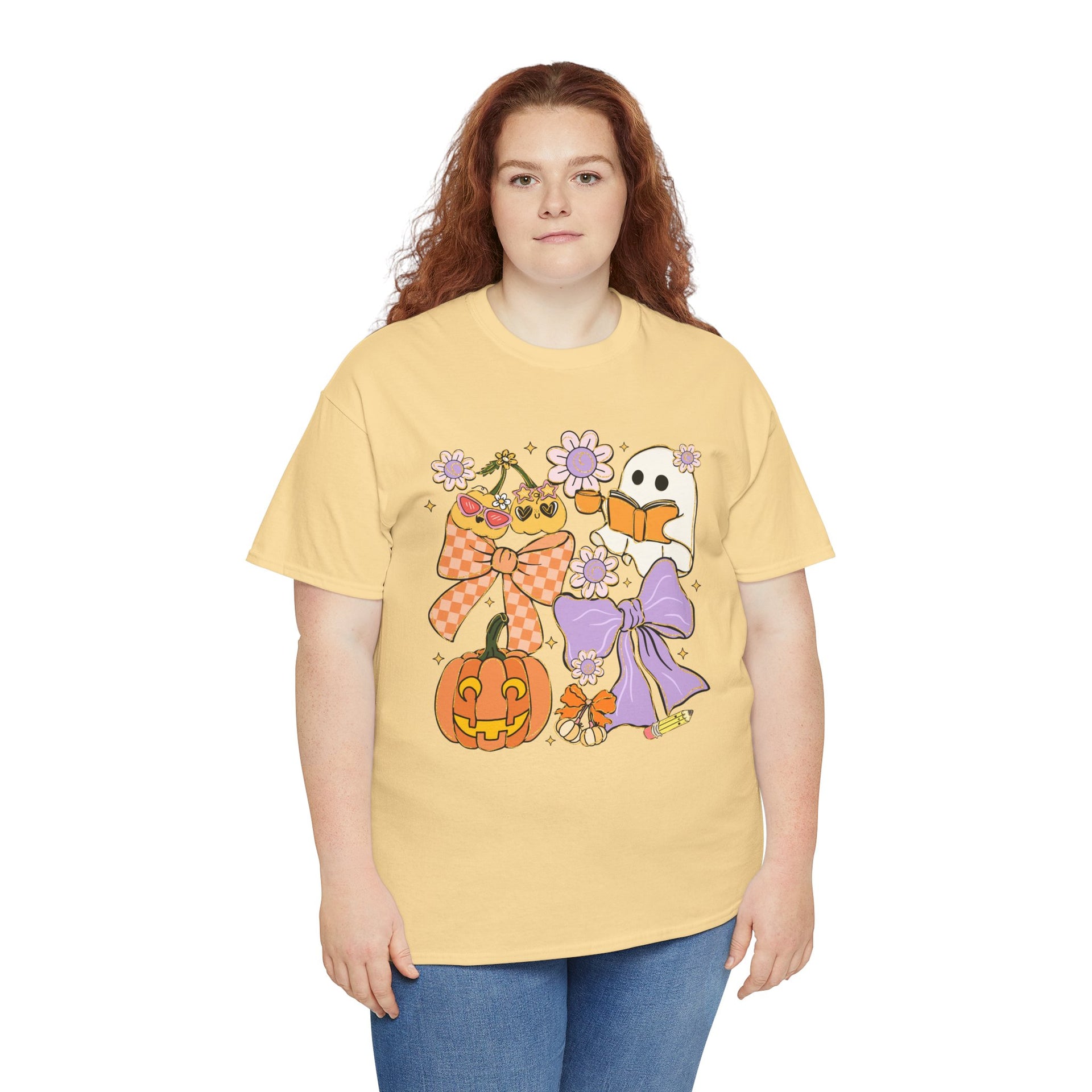 Spooky Teacher Halloween Coquette T-Shirt