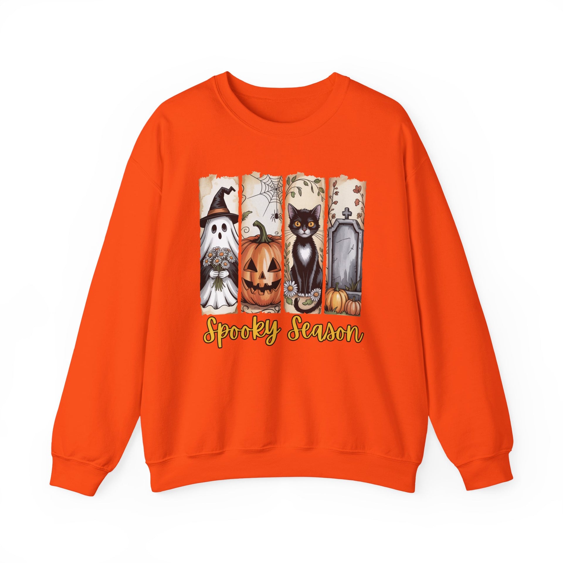 Spooky Season, Brushstroke Halloween, Cozy Sweatshirt, Halloween Sweatshirt