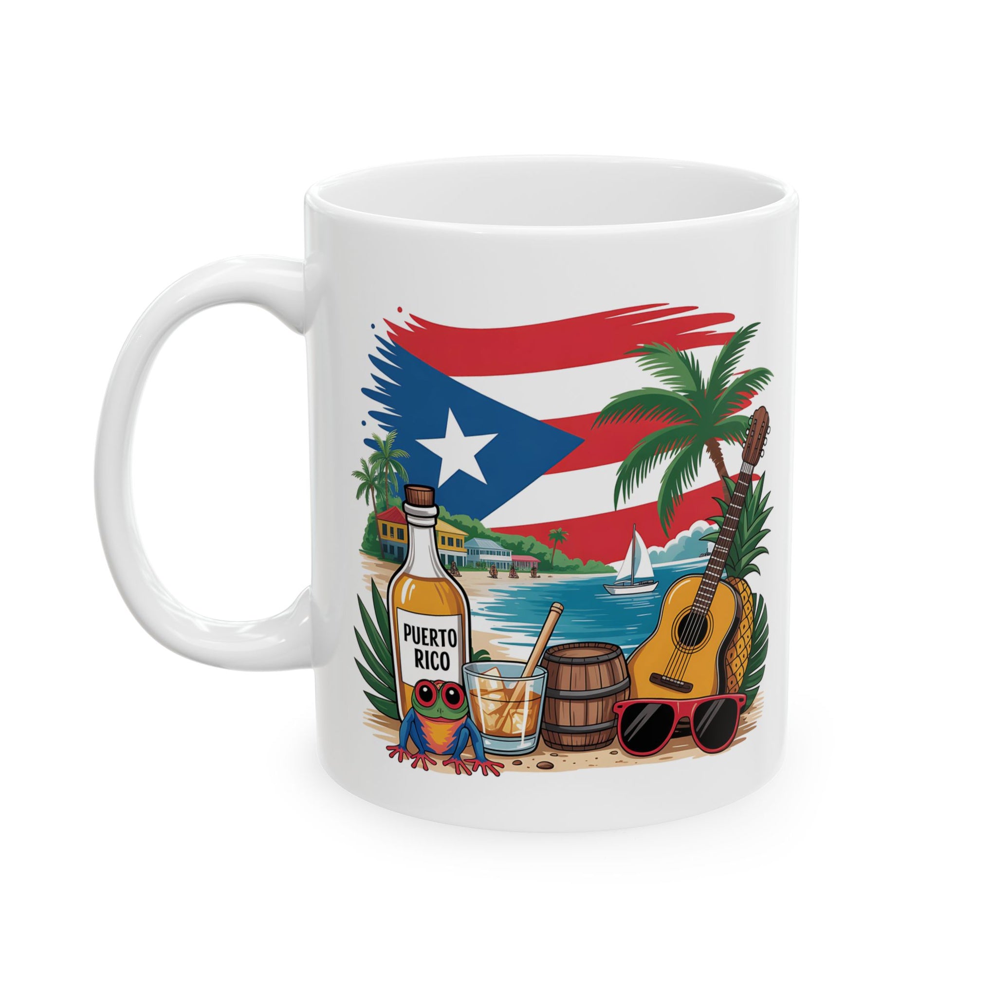 Puerto Rico, Boricua, coqui, Mug