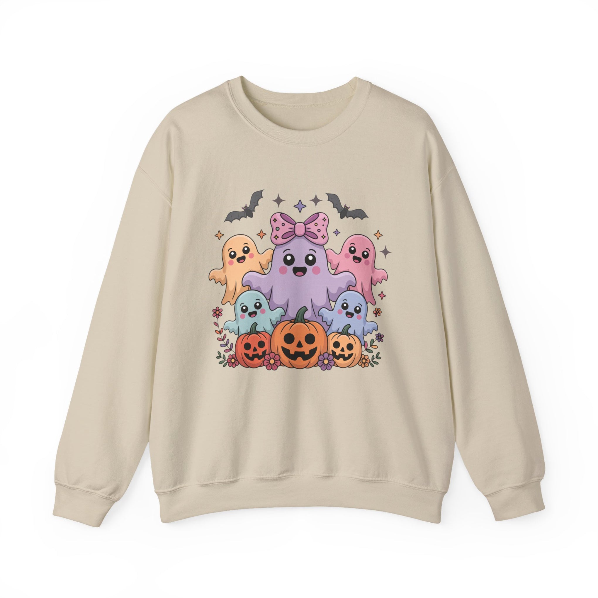 Iridescent Coquette Ghost Halloween Sweatshirt