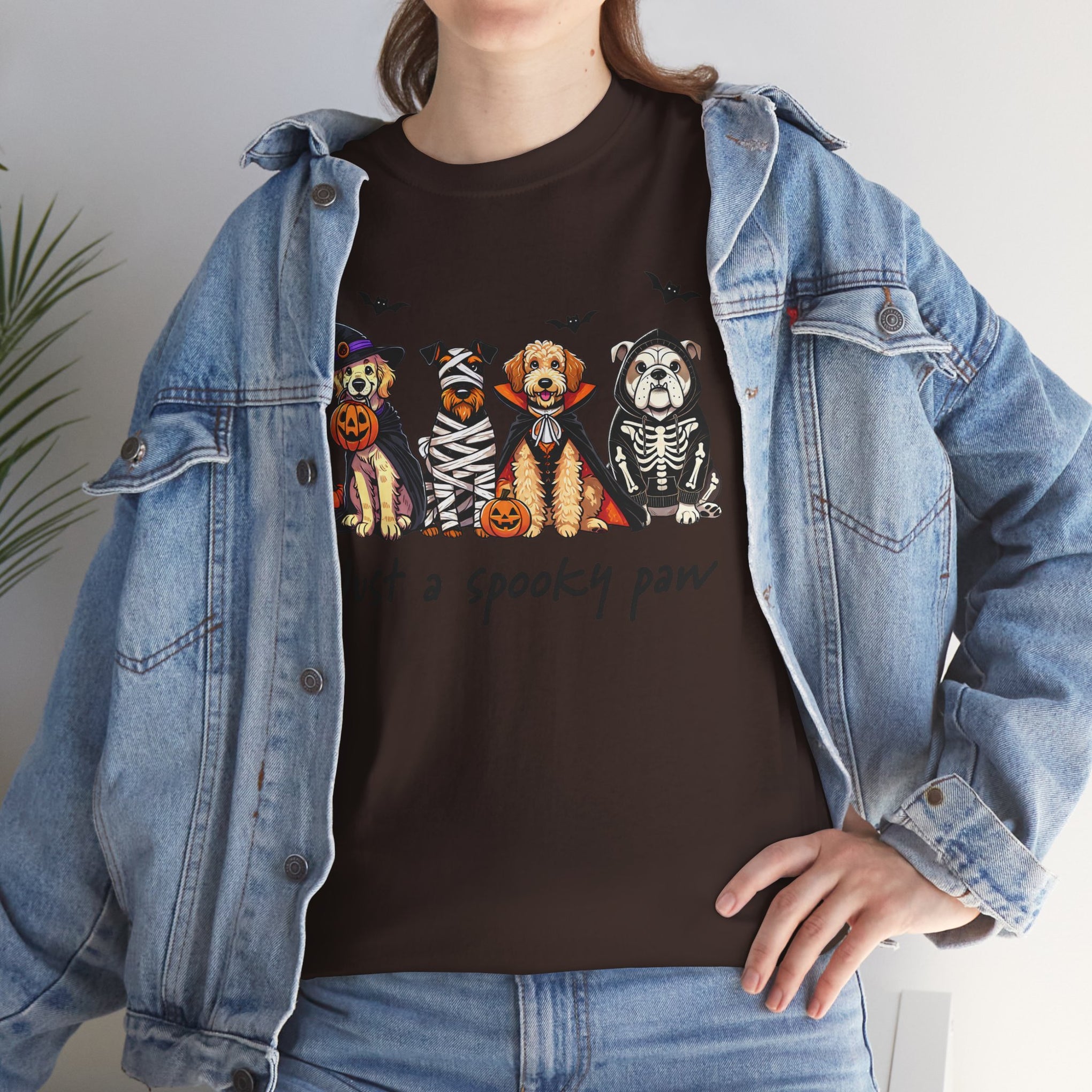 Just a Spooky Paw | Funny Halloween Dog Shirt