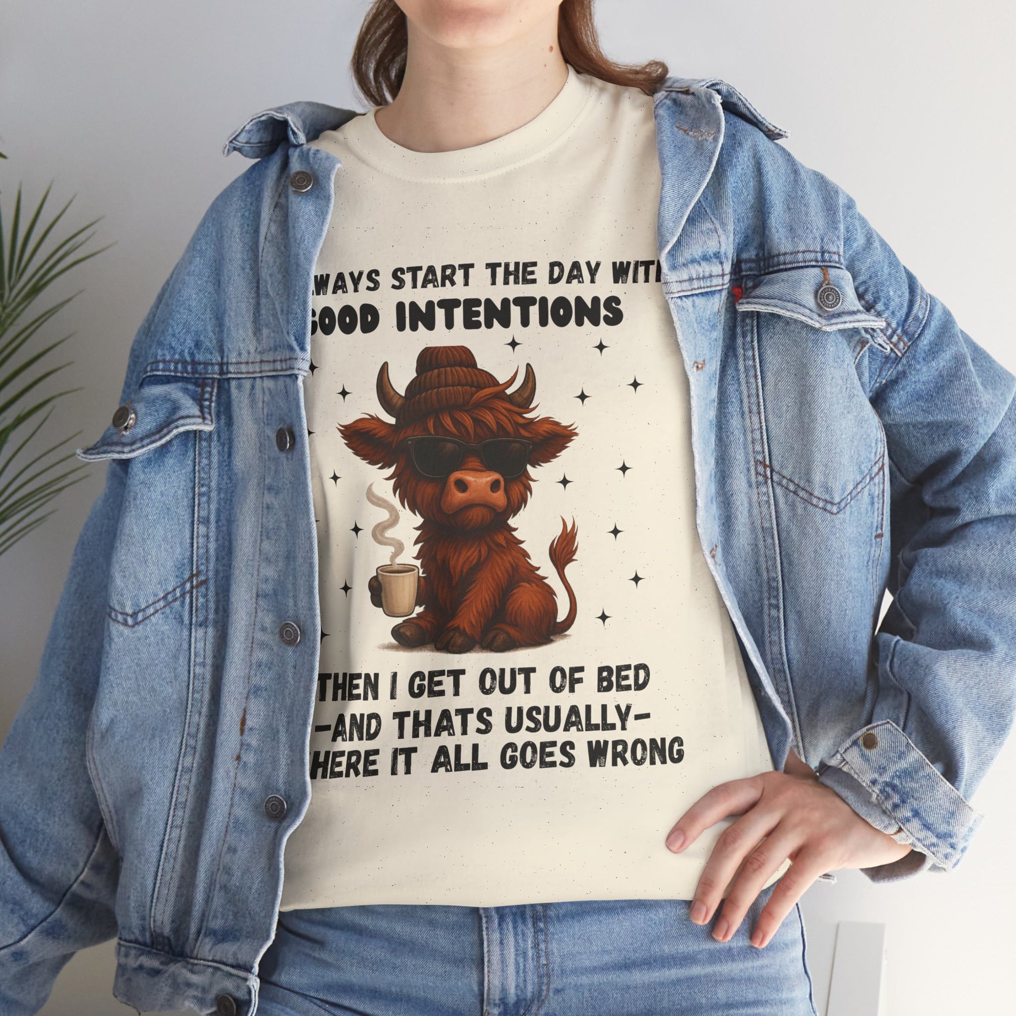 I always start the day with good intentions then I get out of bed and usually where it all goes wrong