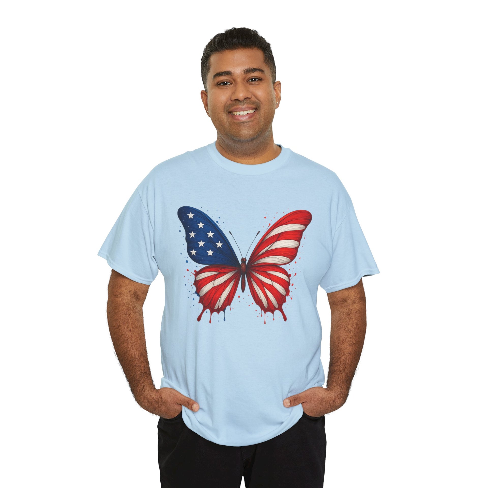 Butterfly decorated with American Flag
