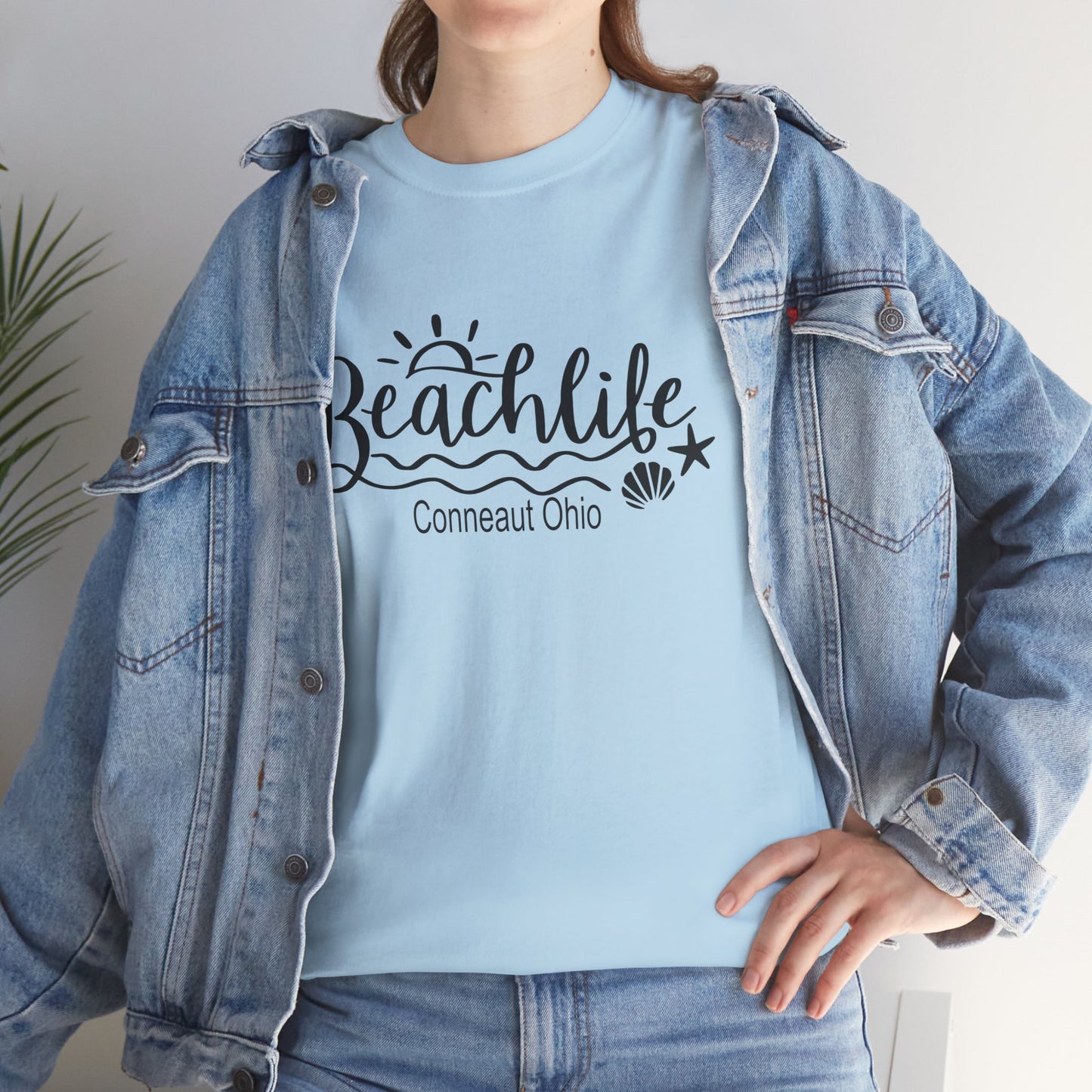 Beach Life Conneaut Ohio Tee Shirt, Home Town Gift, Unisex Cotton Shirt,Home Town Love, Comfy Apparel, Cozy Family Tee