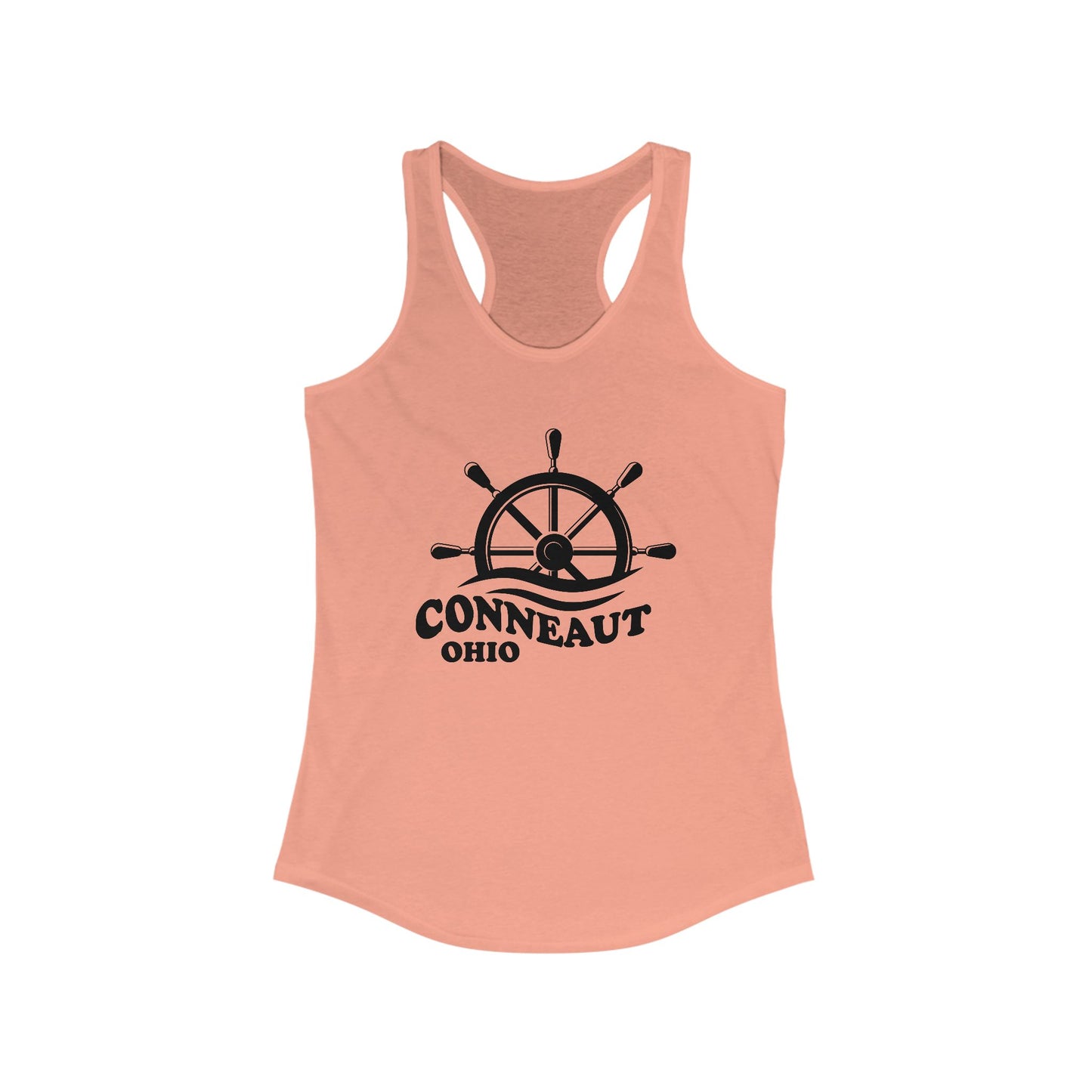 Women's Racerback Tank - Conneaut Ohio boat wheel