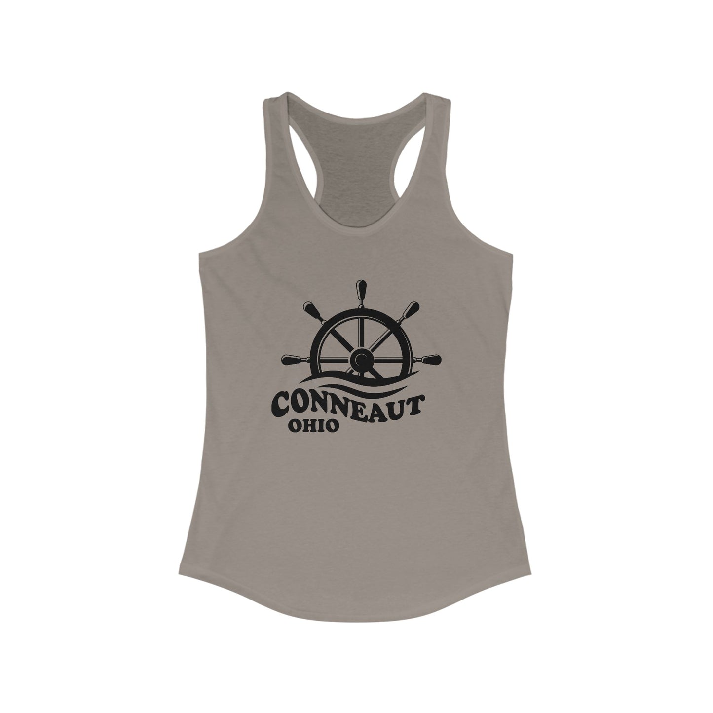 Women's Racerback Tank - Conneaut Ohio boat wheel