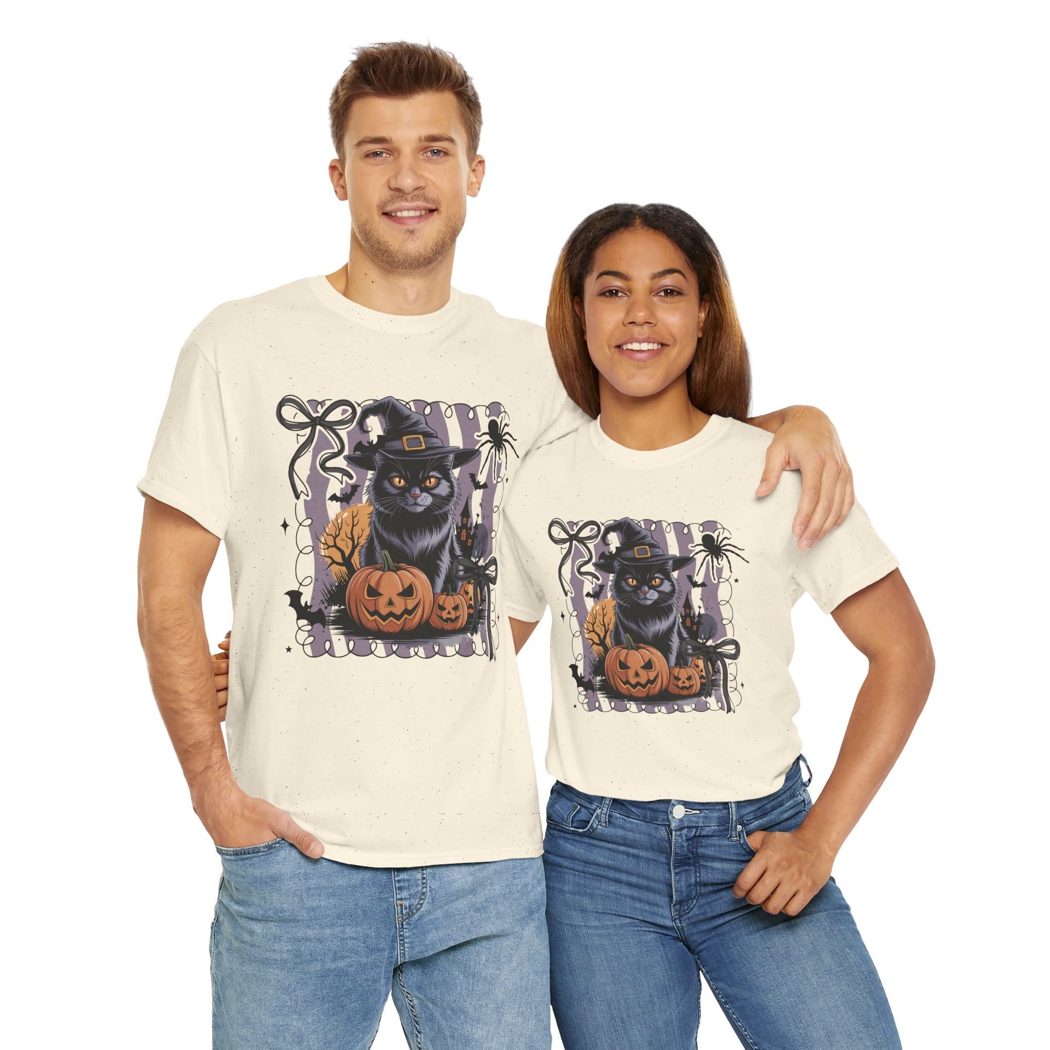 Preppy Black Cat, Retro Halloween shirt