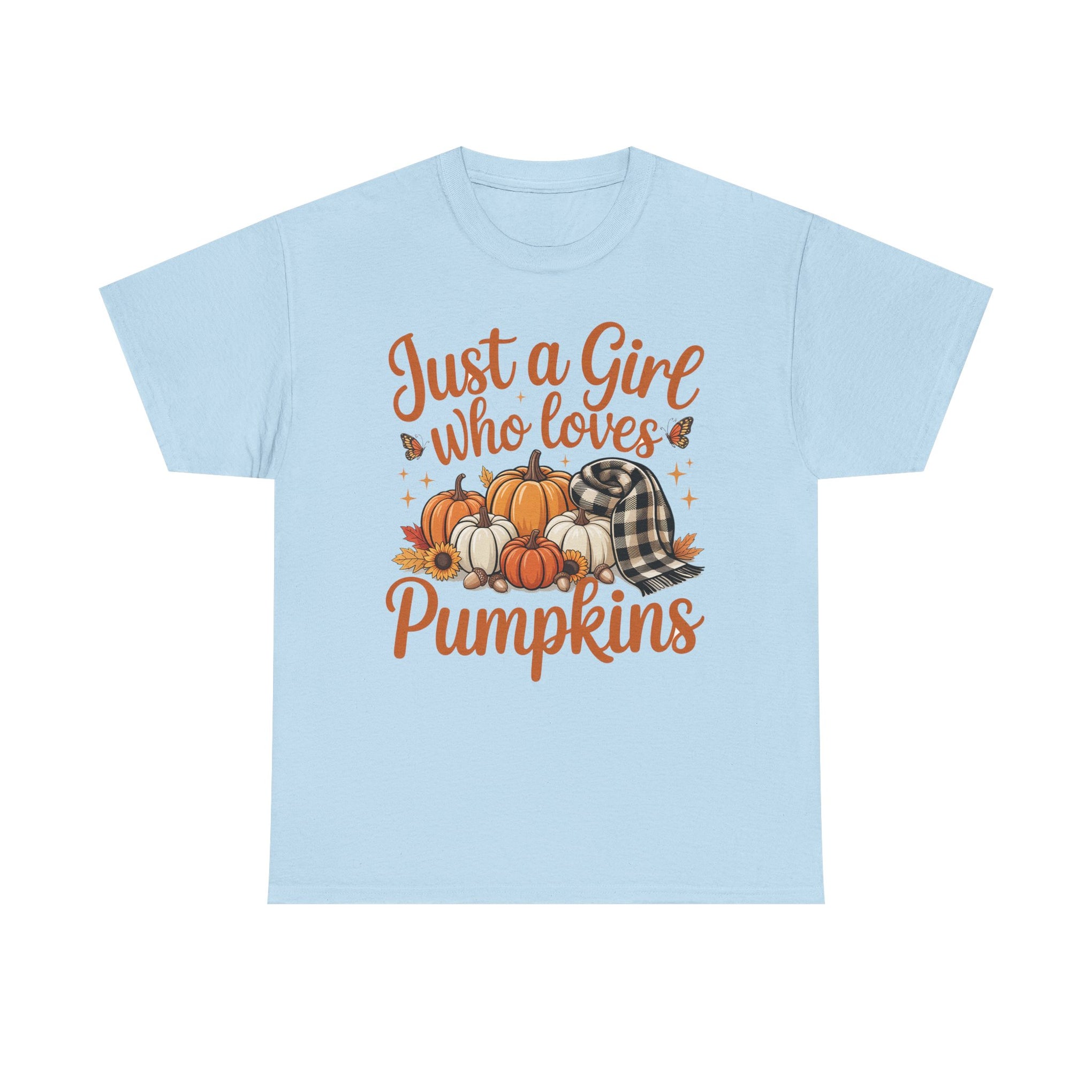 Just a Girl Who Loves Pumpkins, Fall  Shirt, Halloween, Halloween Shirt