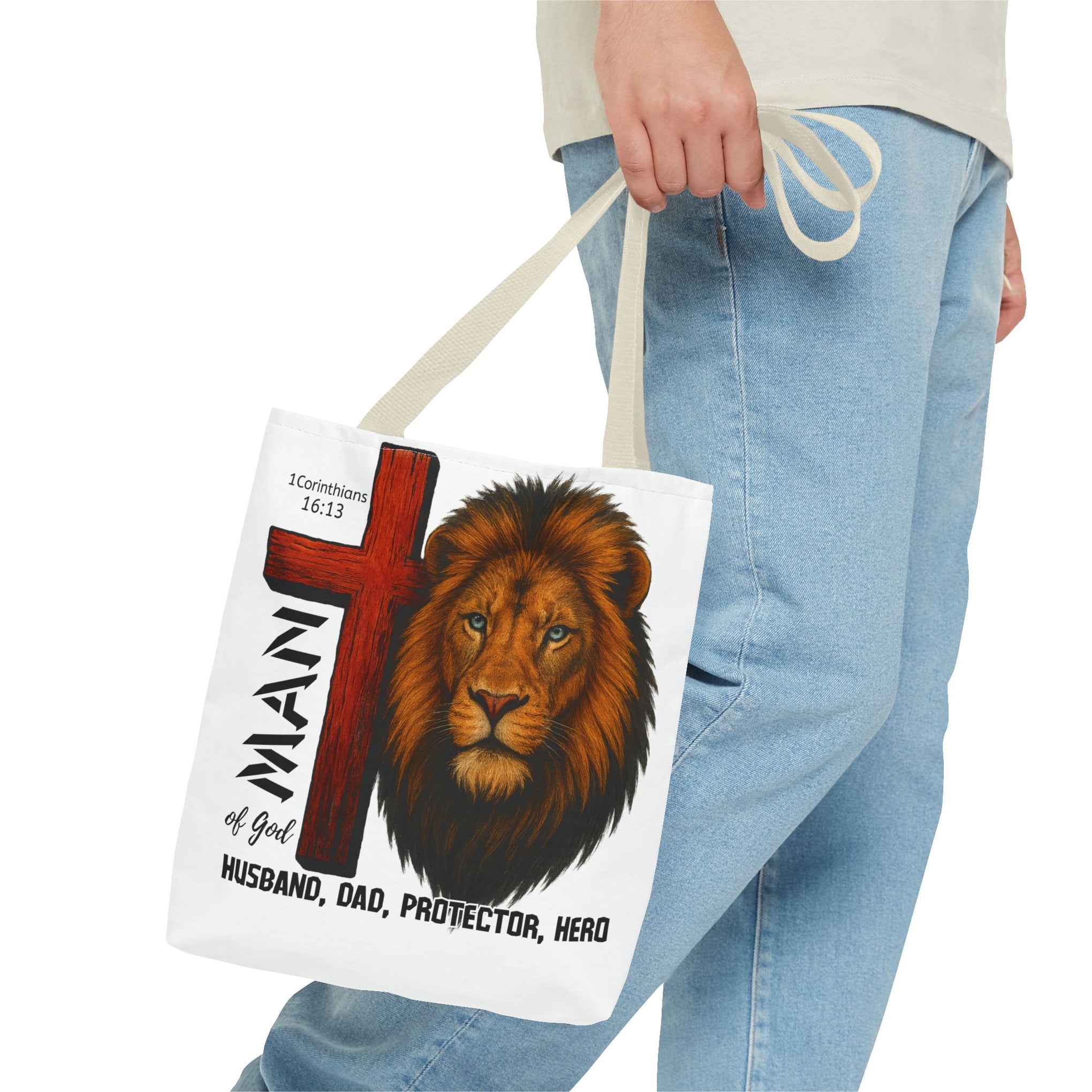 Man of god, Husband, Dad, Protector, Hero Summer bag