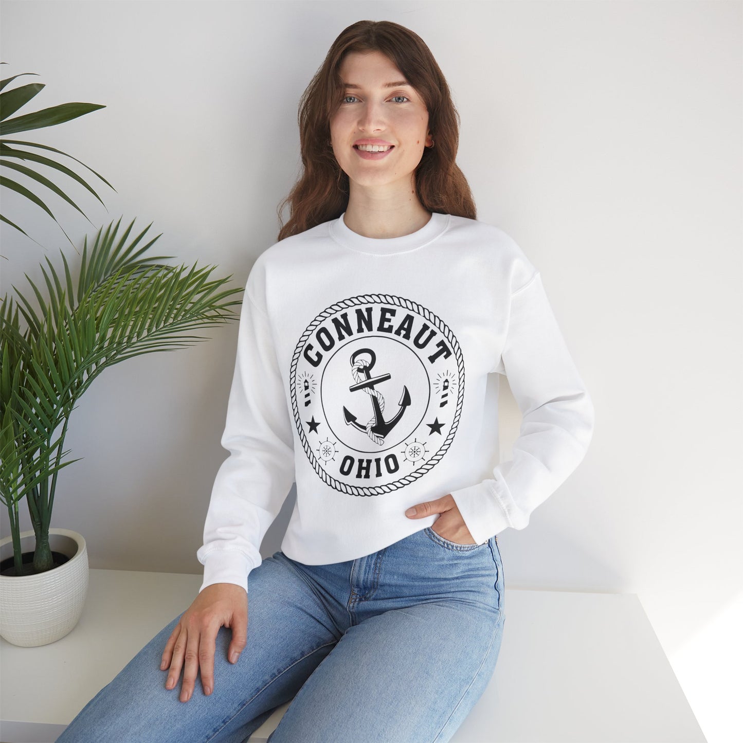 Conneaut Ohio, Home Town Love Sweatshirt, Funny Unisex Crewneck, Gift for Homeowners, Comfy Sweatshirt, Cozy Casual Wear