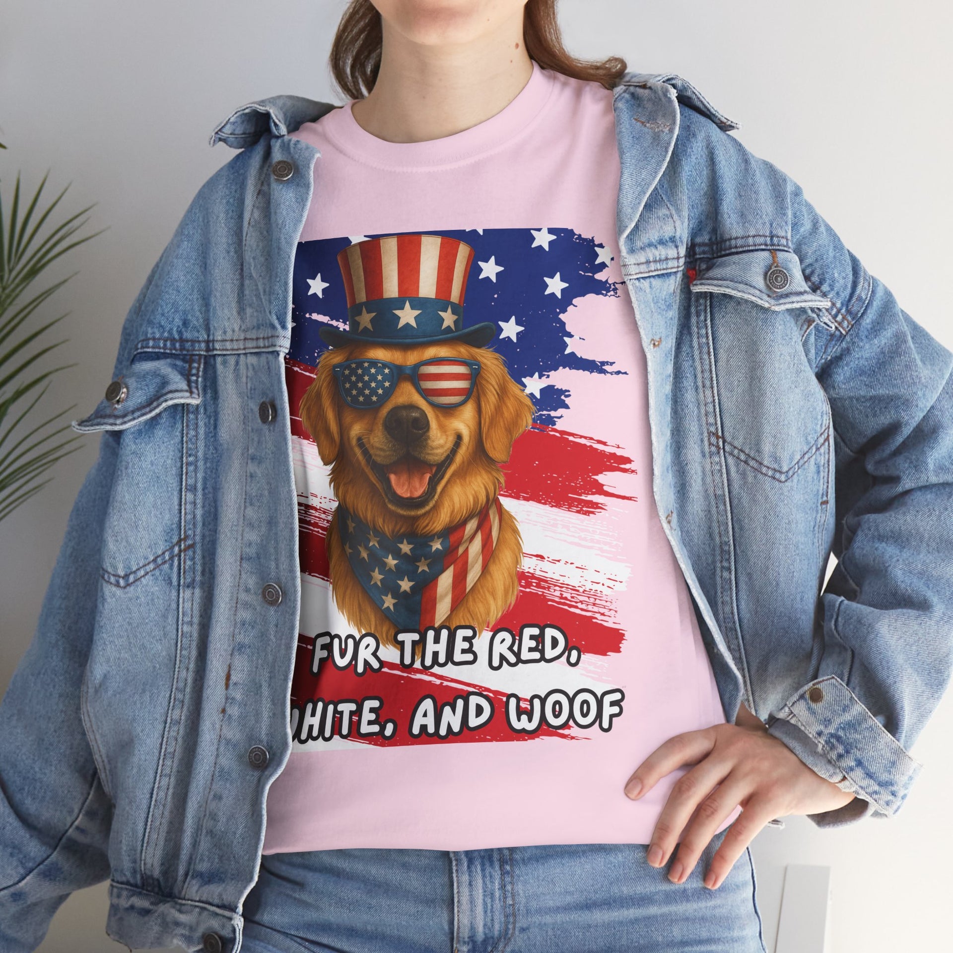 Fur the red, white and woof