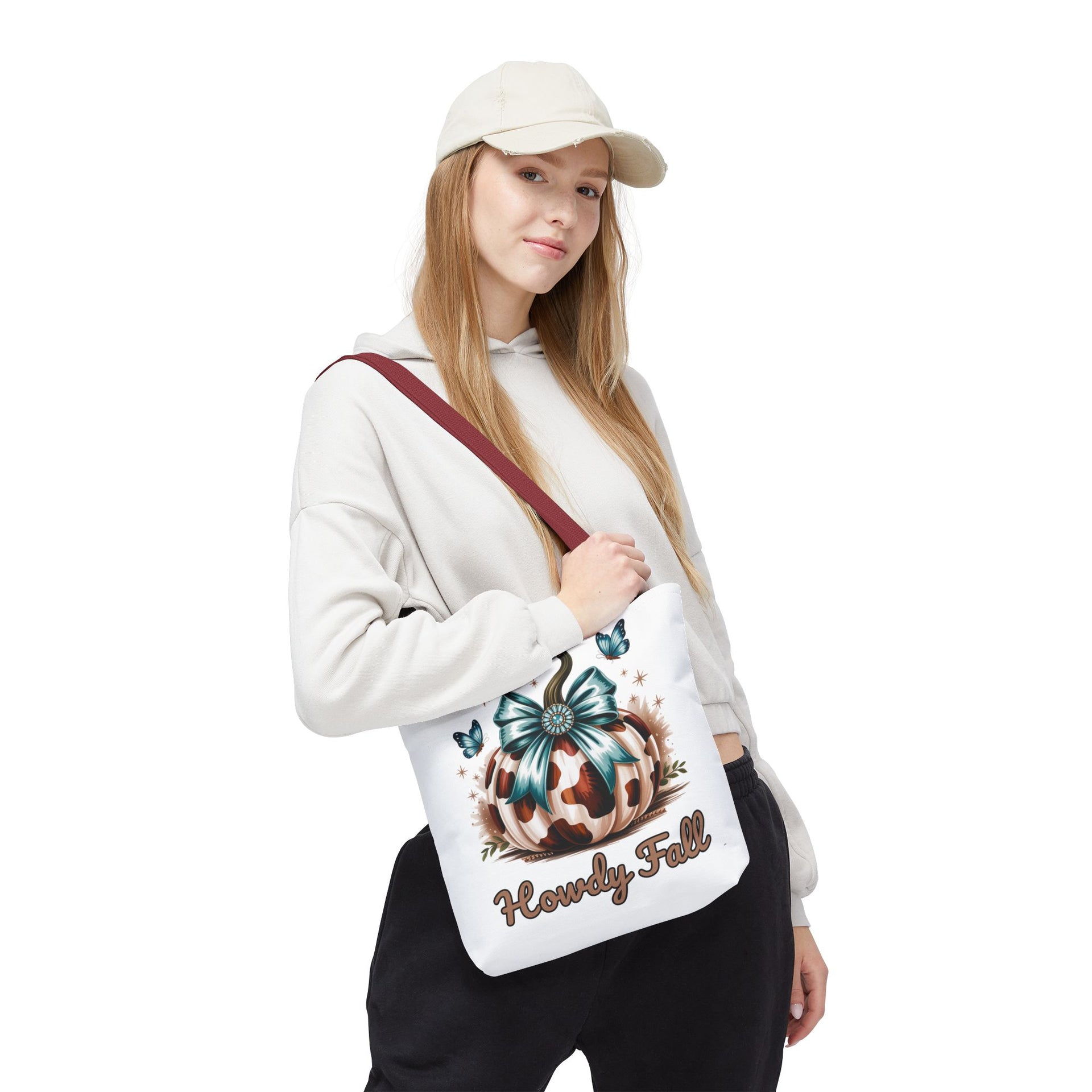 Howdy Fall Western Pumpkin Cowhide Bag