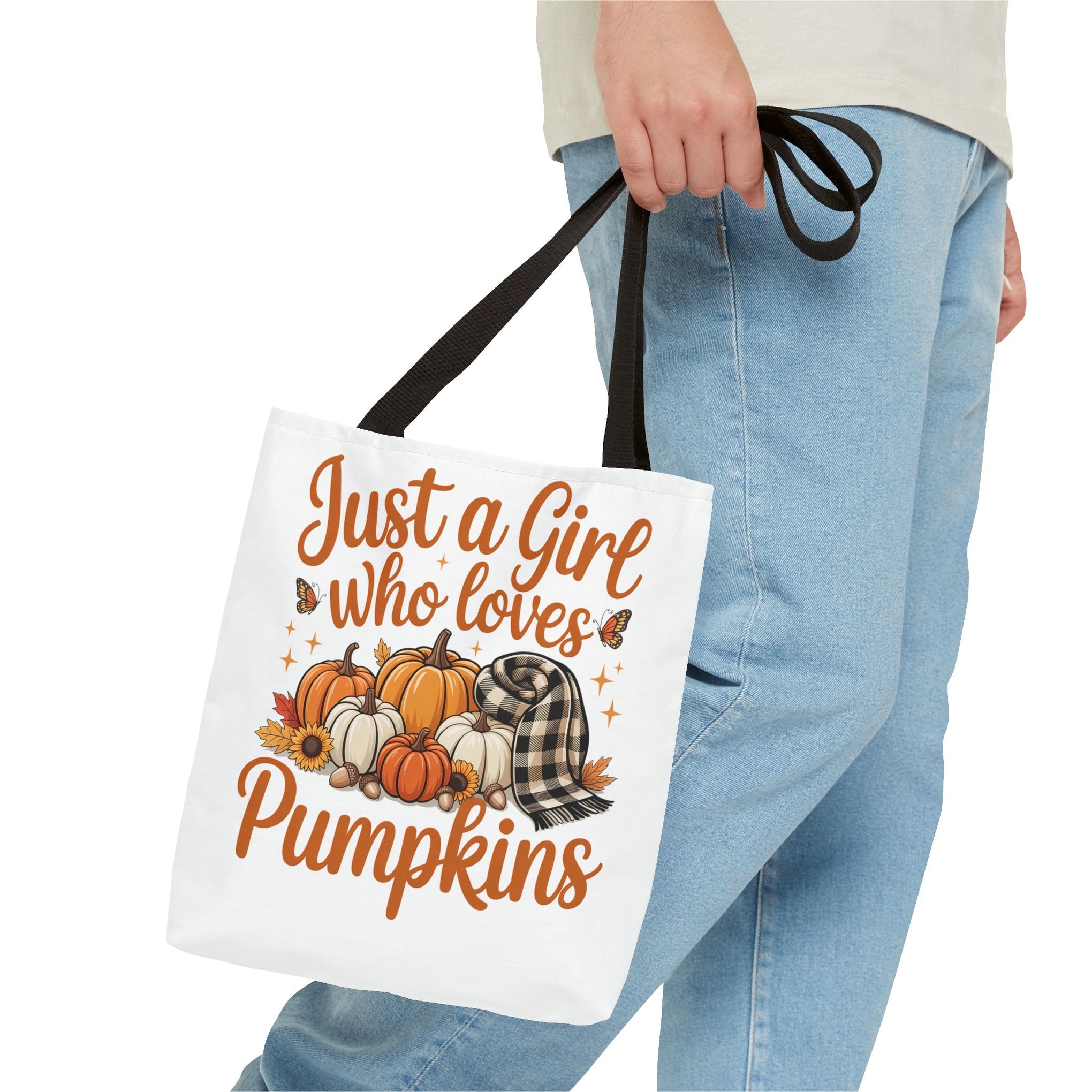 Just a Girl Who Loves Pumpkins, Fall , Retro Halloween Bag, Cute Halloween Must Halloween, Retro Halloween Bag