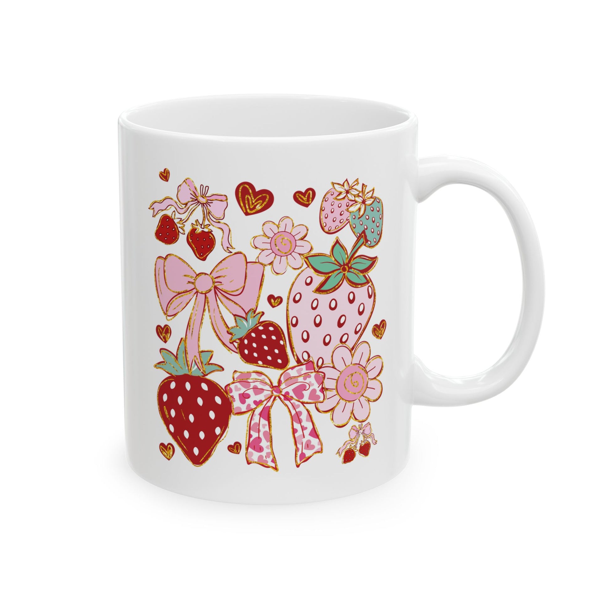 Boho Strawberry Coquette Cup
