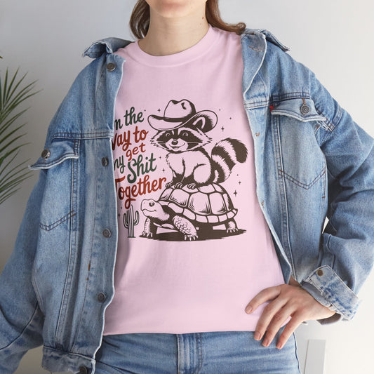 On my way to get shit together, funny shirt, Tee Shirt, Unisex Gildan Cotton Shirt, Cozy Family Tee