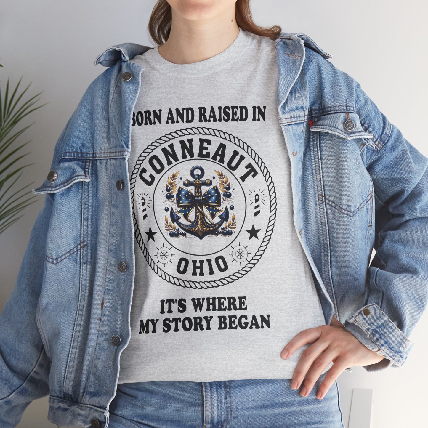 Born And Raised It's Where My Story Begain Tee Shirt, Unisex 100% Cotton Shirt, Apparel, Cozy, Family Tee