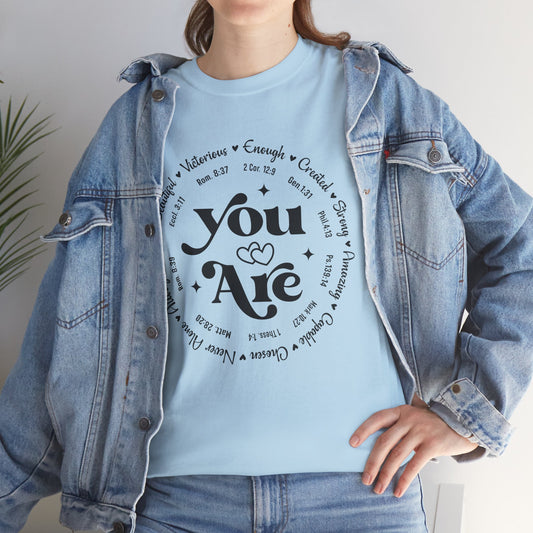 You Are Enough, Created, Strong, Amazing, Capable, Chosen, Never Alone, Loved, Beautiful, Victorious
