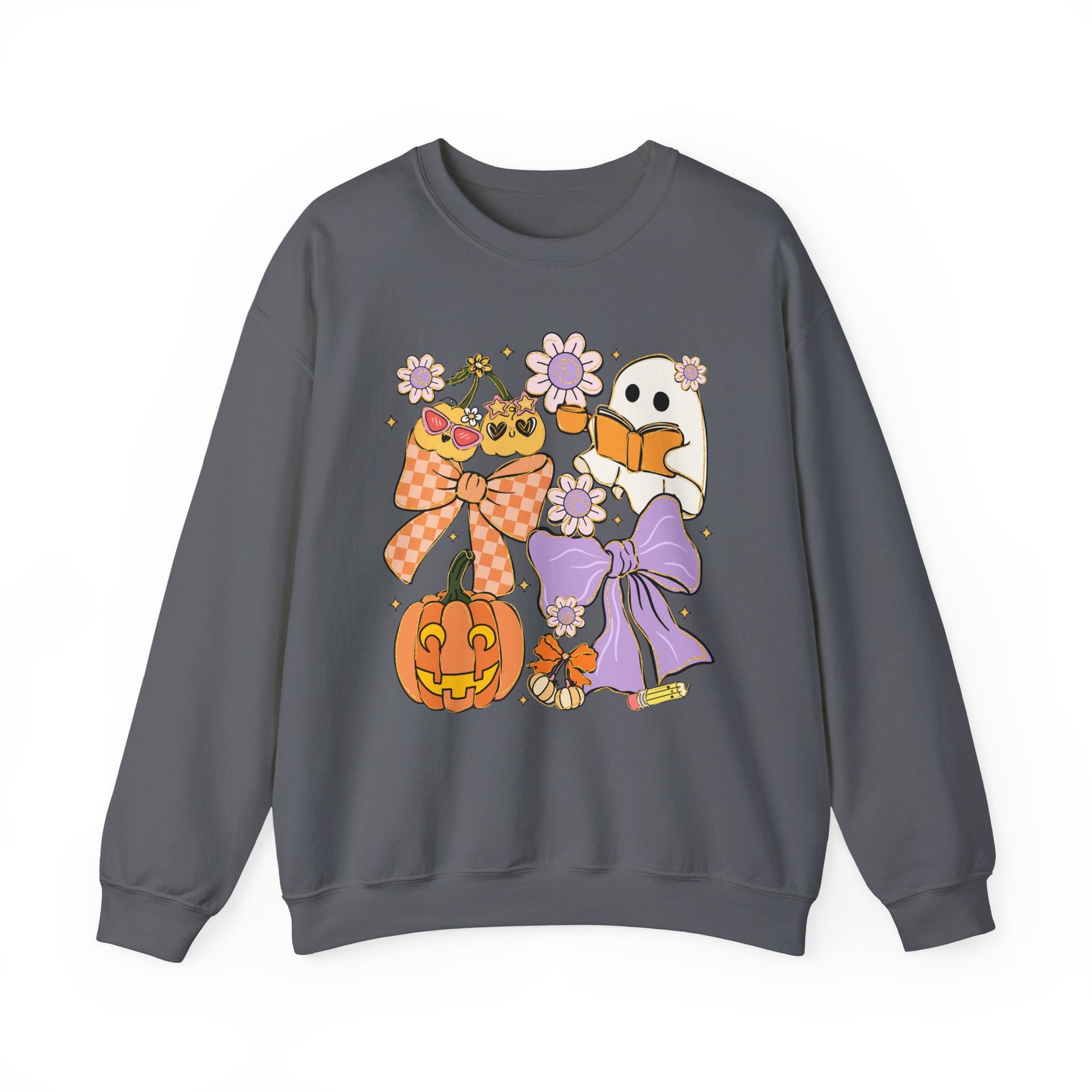Spooky Teacher Halloween Coquette Sweatshirt - Vintage Style Fall Season Sweatshirt
