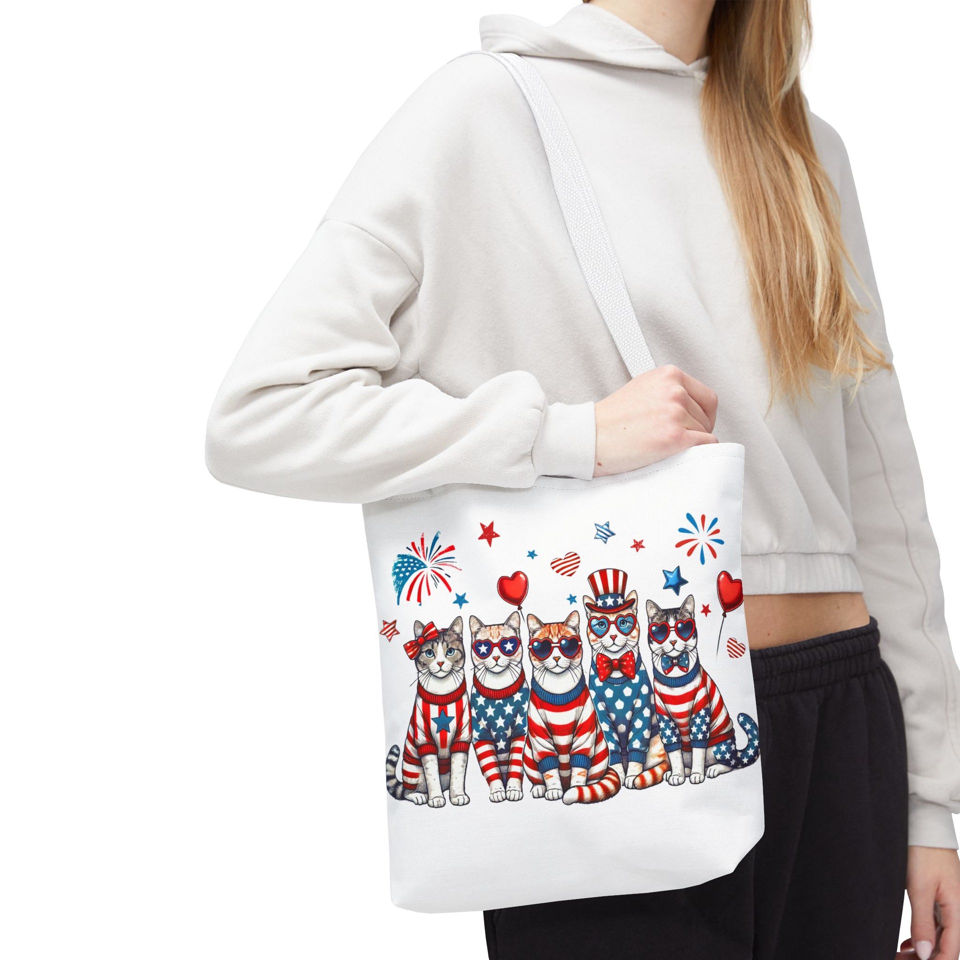 4th of July Patriotic Cat Bag