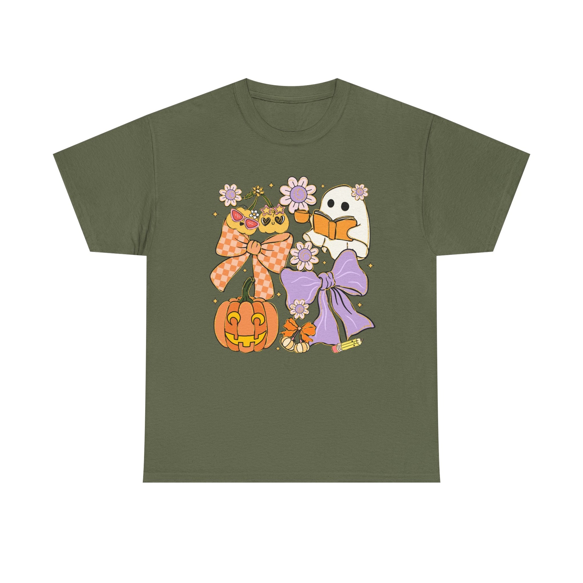 Spooky Teacher Halloween Coquette T-Shirt