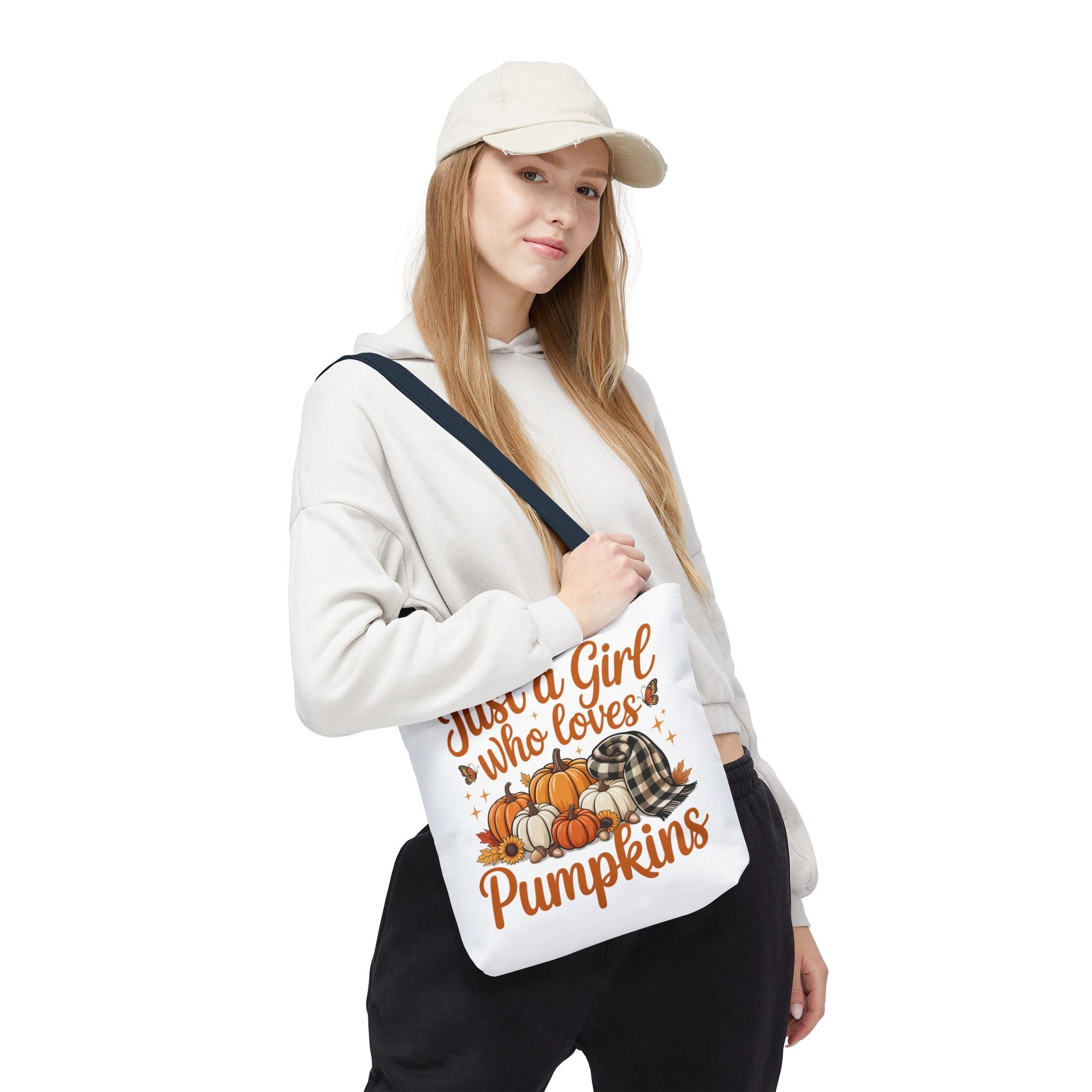 Just a Girl Who Loves Pumpkins, Fall , Retro Halloween Bag, Cute Halloween Must Halloween, Retro Halloween Bag