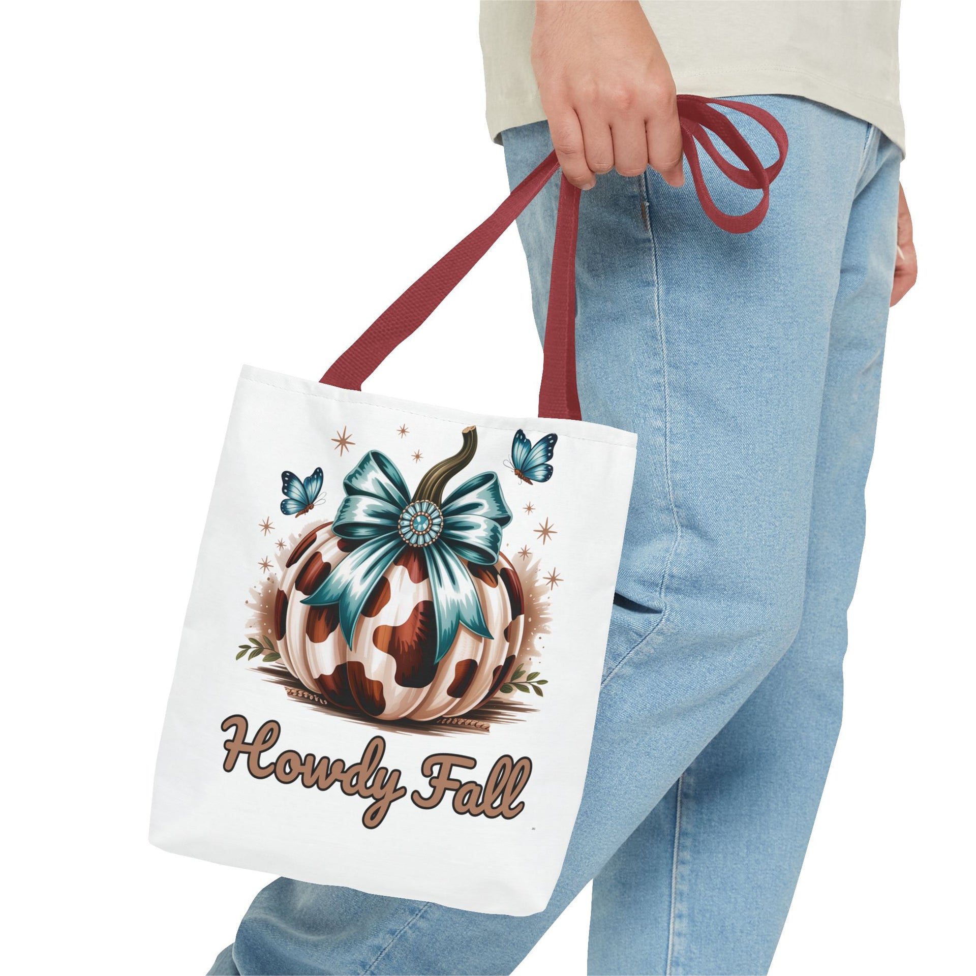 Howdy Fall Western Pumpkin Cowhide Bag