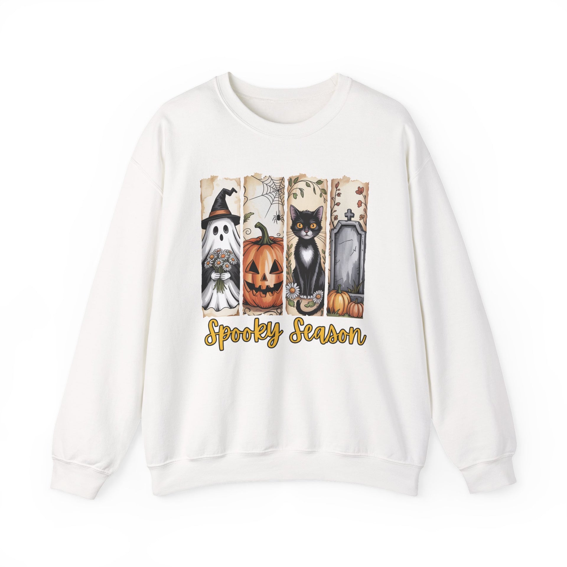 Spooky Season, Brushstroke Halloween, Cozy Sweatshirt, Halloween Sweatshirt