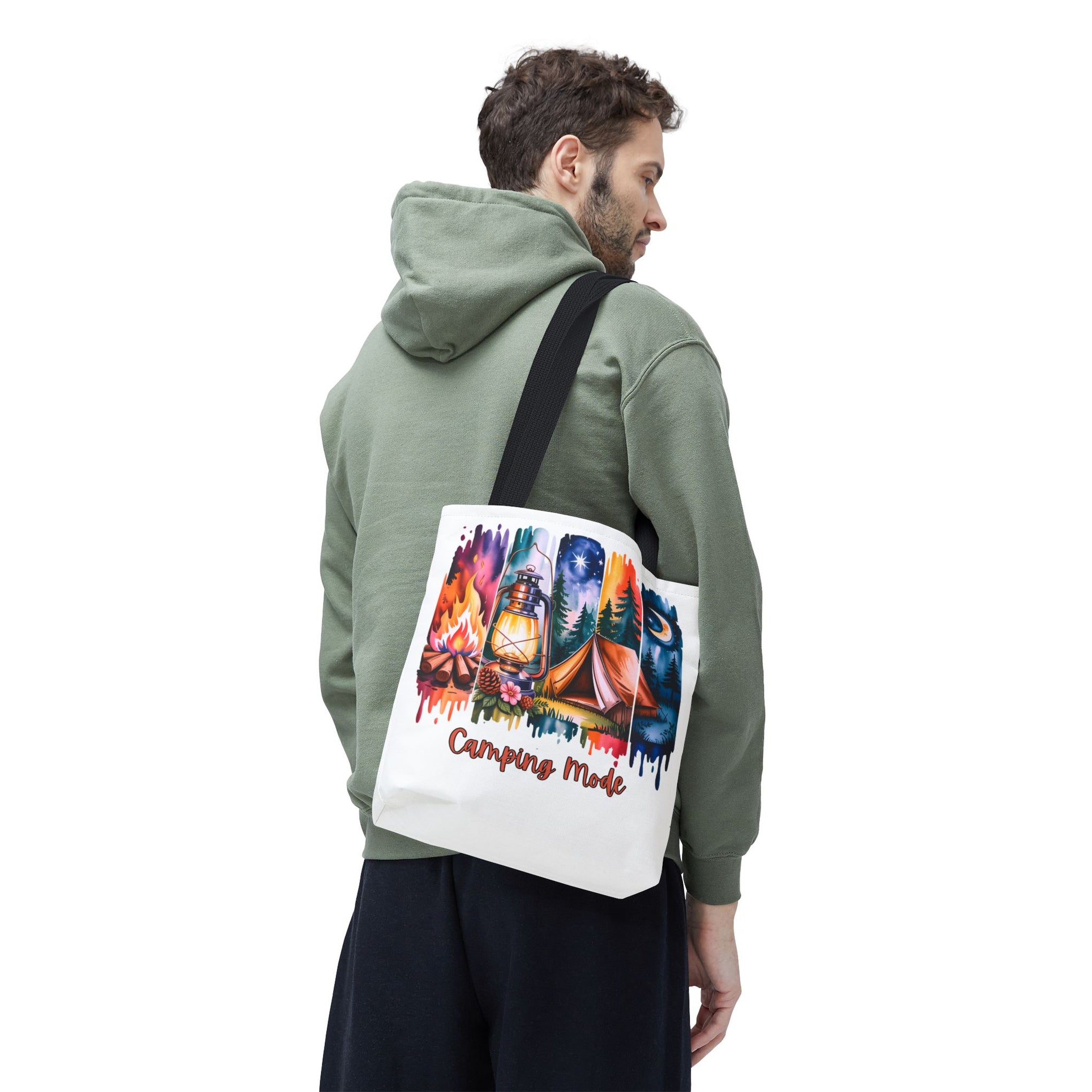 Camping Mode brush stroke Tote Bag