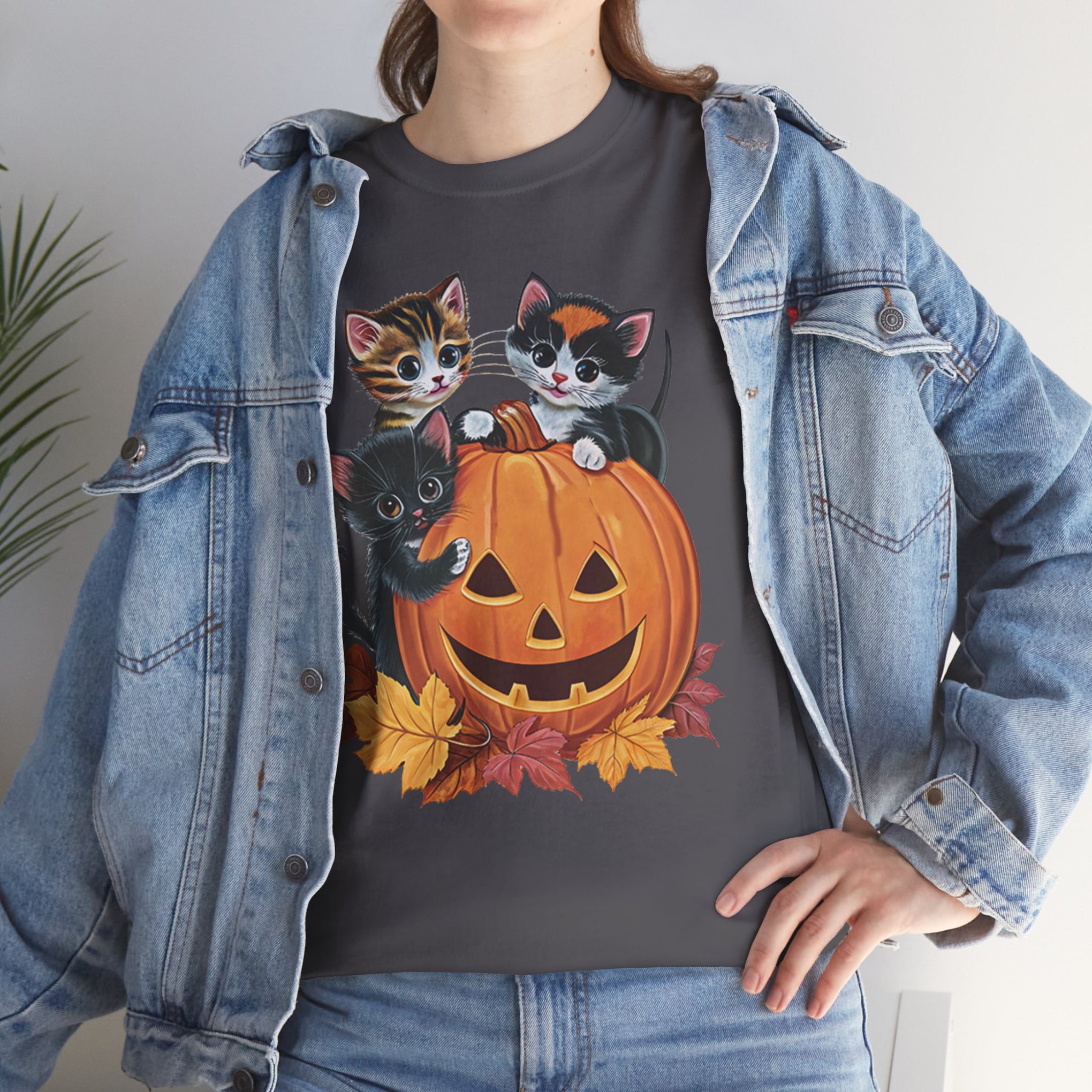 Cute Kittens Halloween Pumpkin, Halloween Shirt