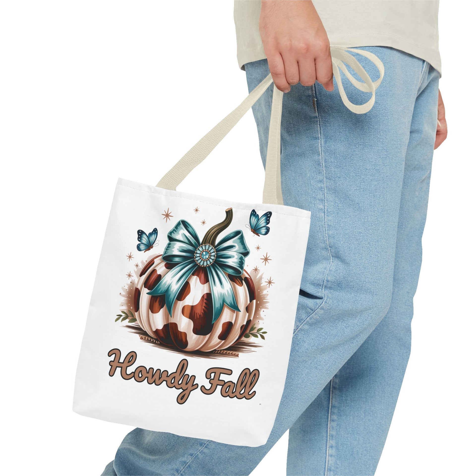 Howdy Fall Western Pumpkin Cowhide Bag