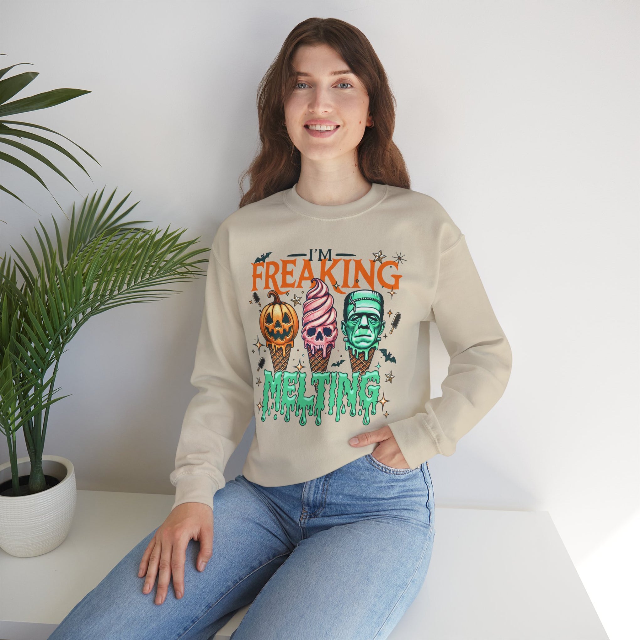 I'm Freaking Melting Sweatshirt, Halloween Sweatshirt