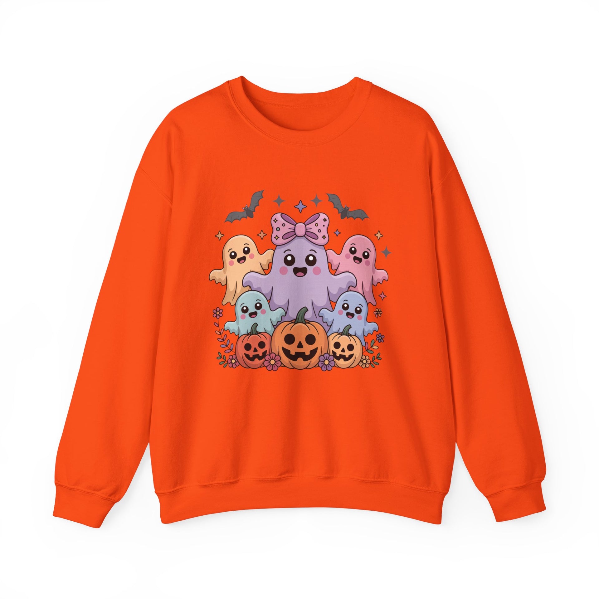 Iridescent Coquette Ghost Halloween Sweatshirt