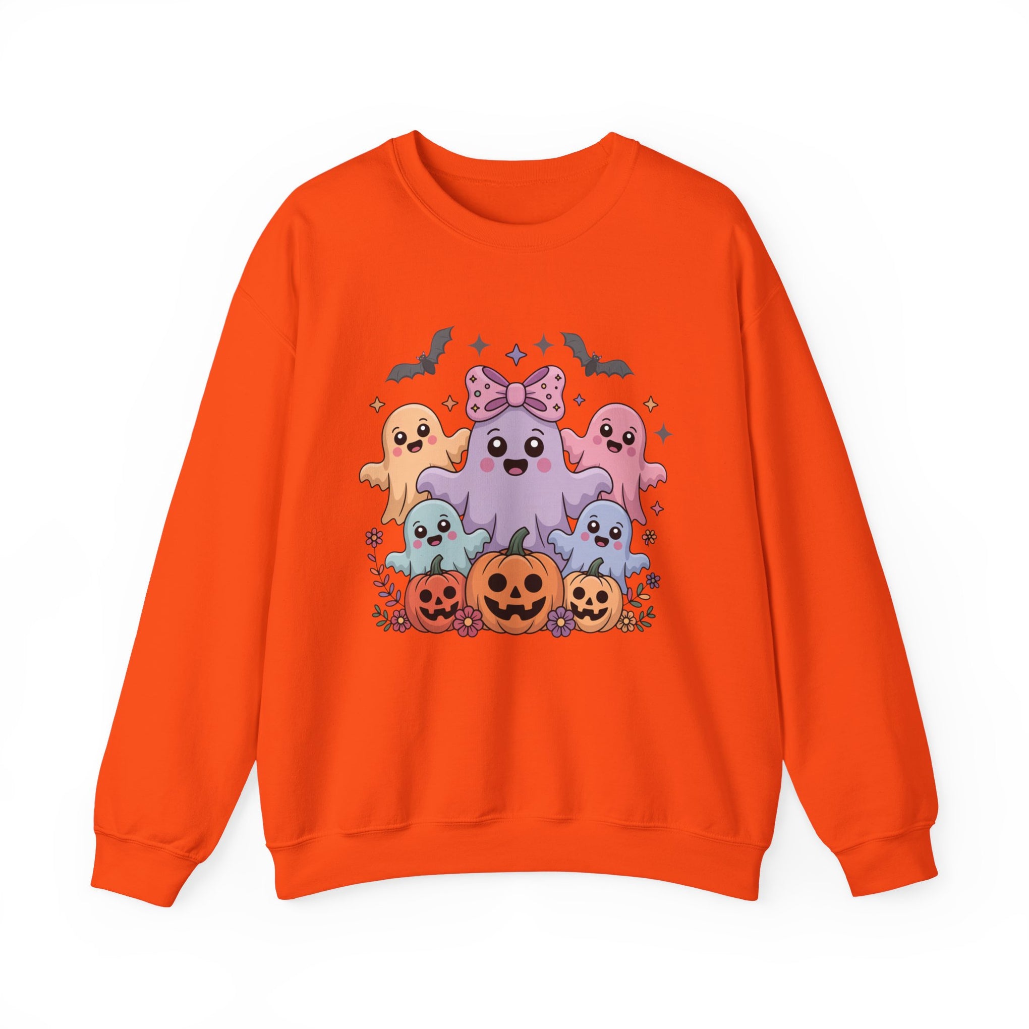 Iridescent Coquette Ghost Halloween Sweatshirt