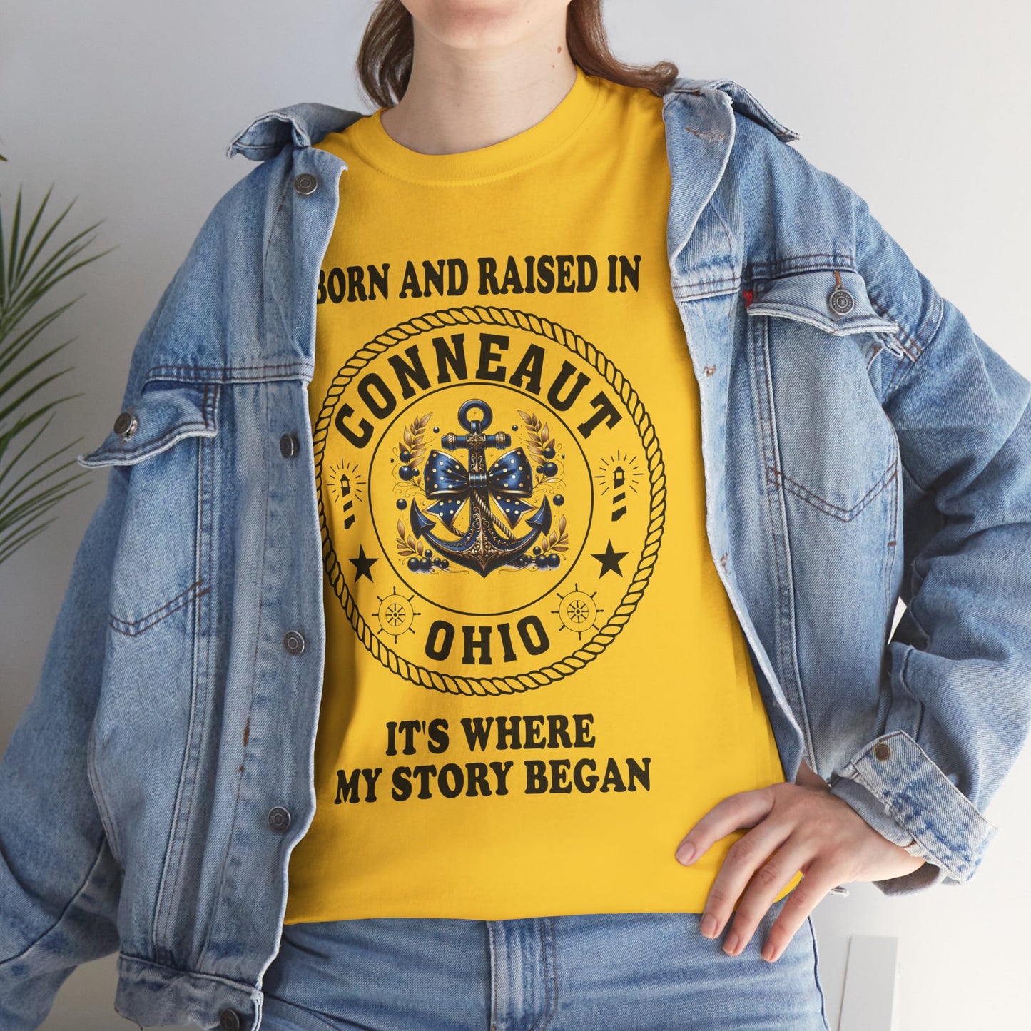 Born And Raised It's Where My Story Begain Tee Shirt, Unisex 100% Cotton Shirt, Apparel, Cozy, Family Tee