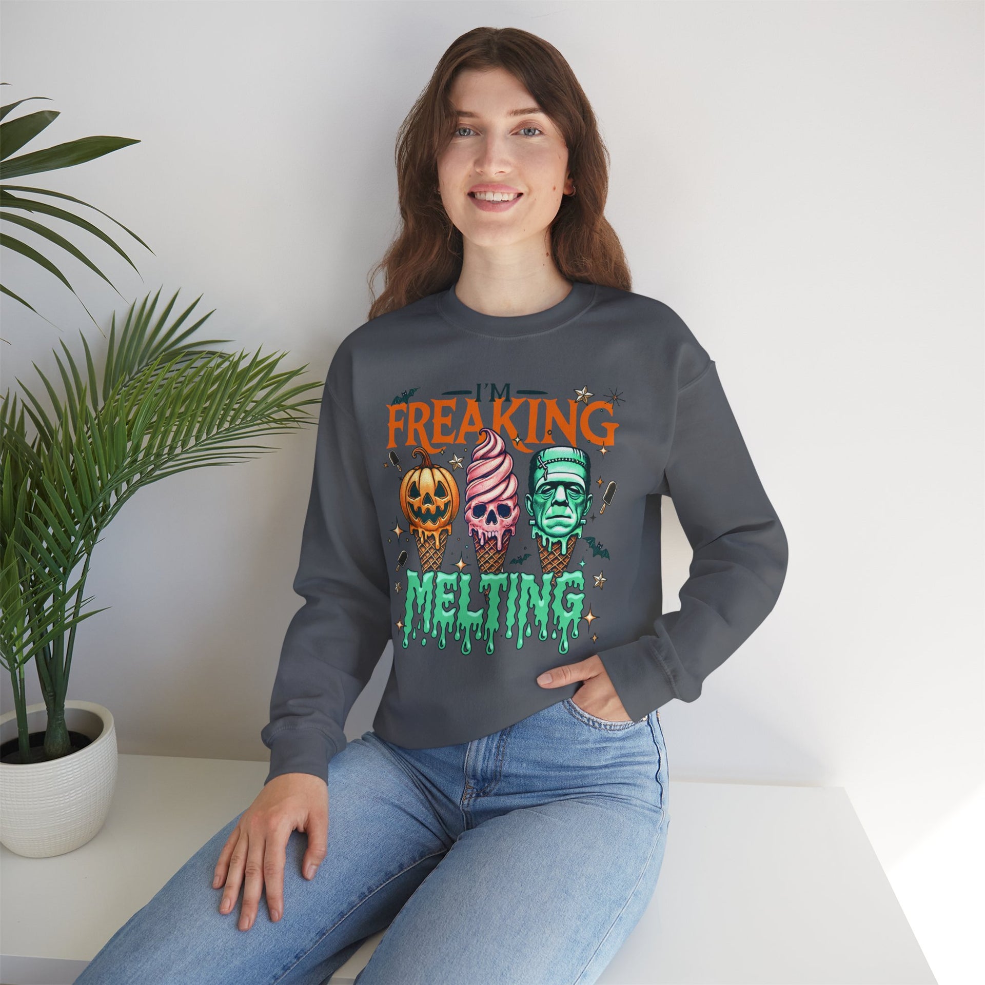 I'm Freaking Melting Sweatshirt, Halloween Sweatshirt