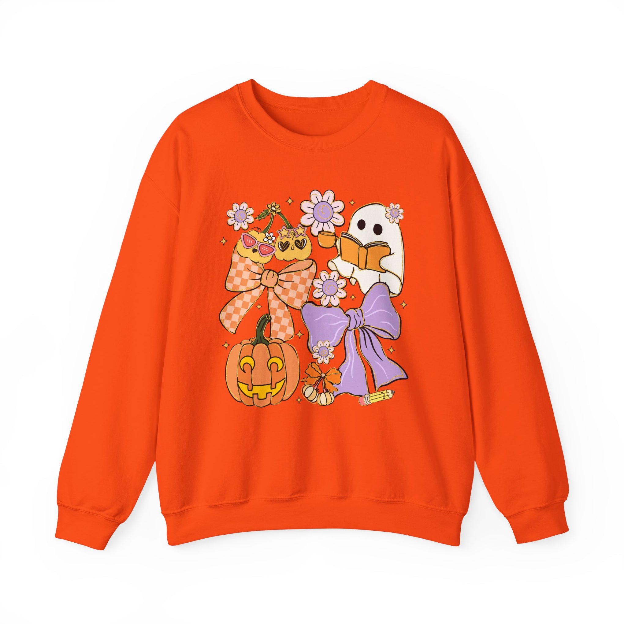 Spooky Teacher Halloween Coquette Sweatshirt - Vintage Style Fall Season Sweatshirt