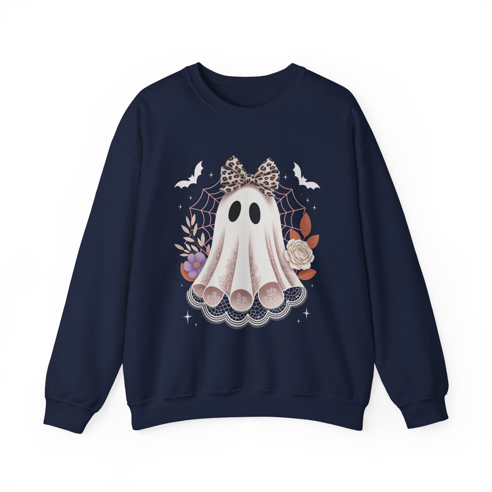Spooky Season, Coquette Ghost Sweatshirt, Halloween Sweatshirt