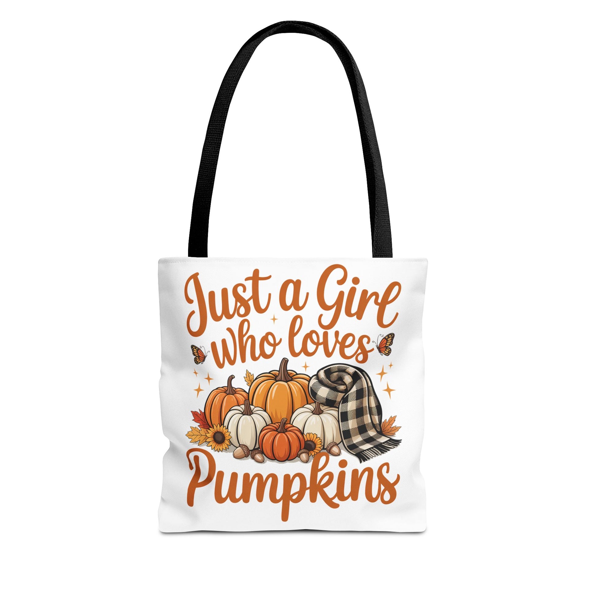 Just a Girl Who Loves Pumpkins, Fall , Retro Halloween Bag, Cute Halloween Must Halloween, Retro Halloween Bag