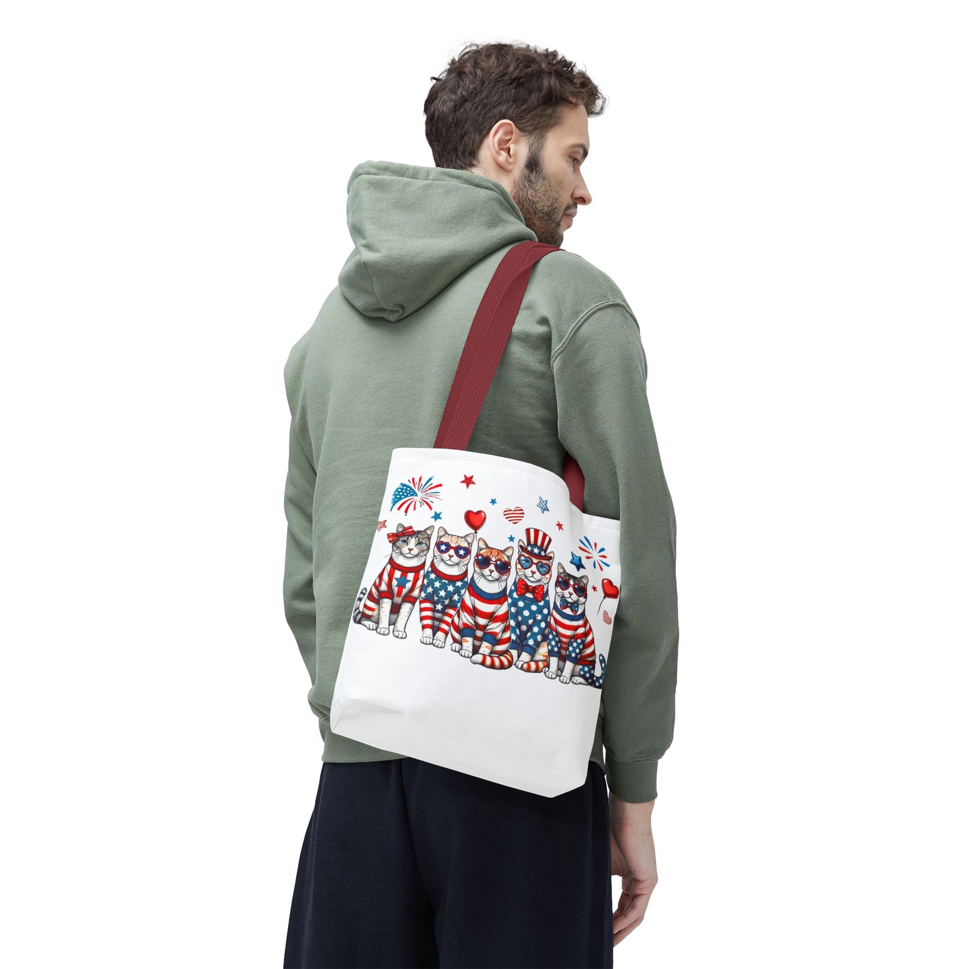 4th of July Patriotic Cat Bag